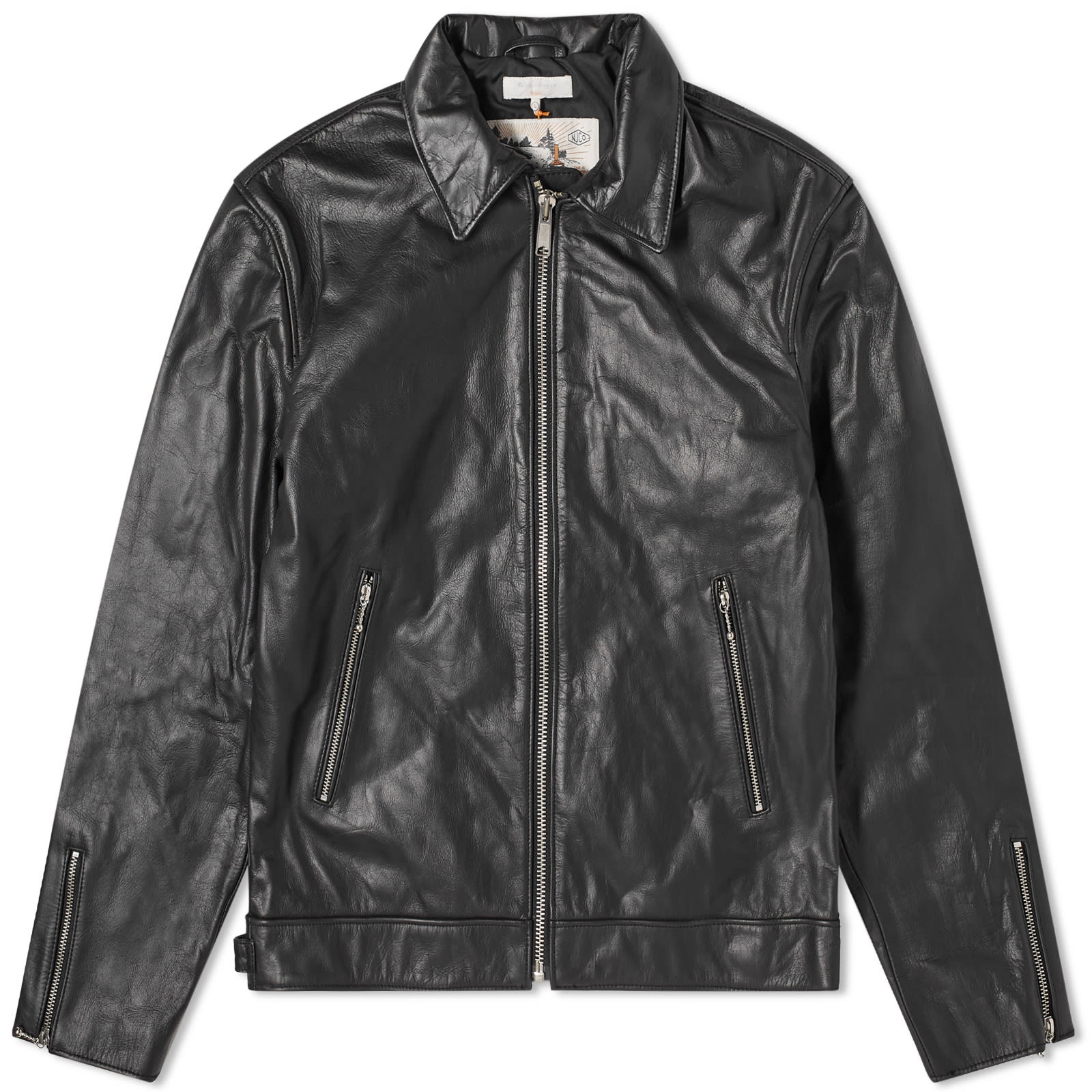 Nudie Jeans Co Eddy Rider Leather Jacket - 1