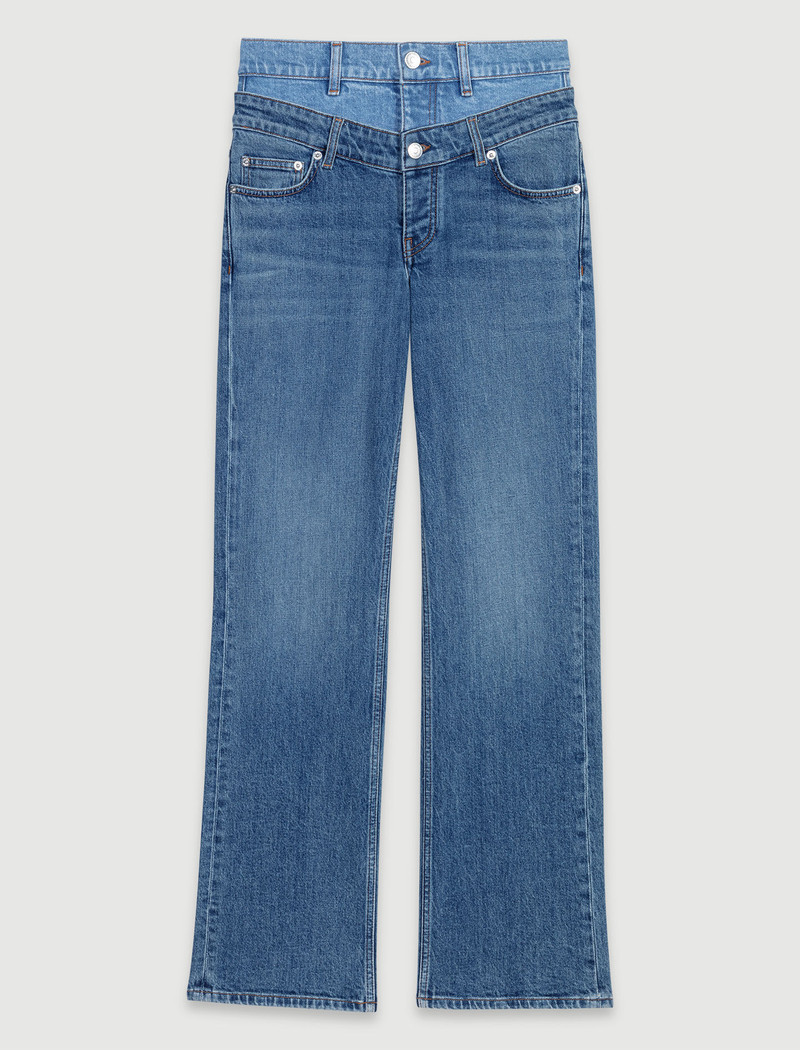 Double waistband jeans 1
