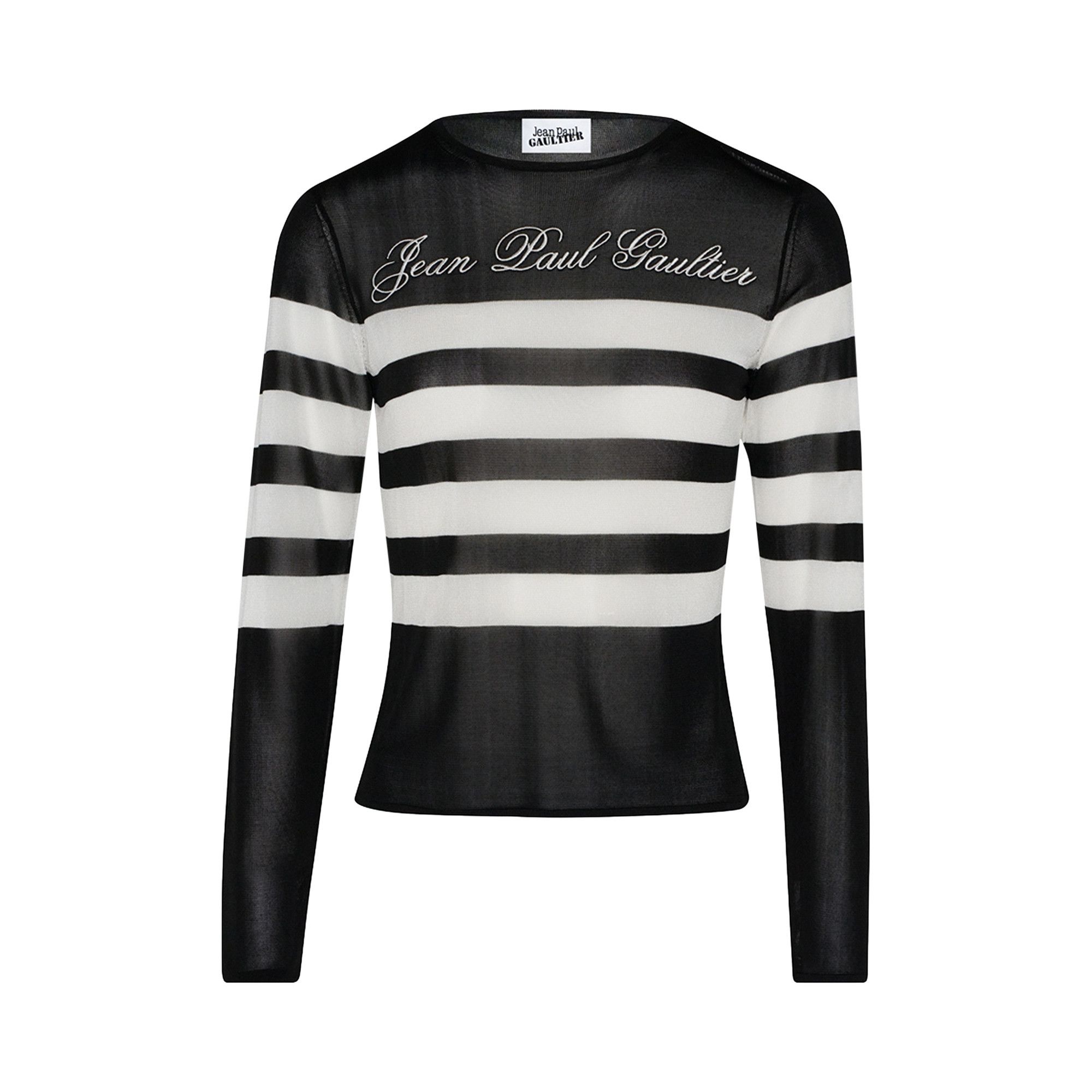 Jean Paul Gaultier Intarcia Signature Mariniere Top 'Black/White' - 1
