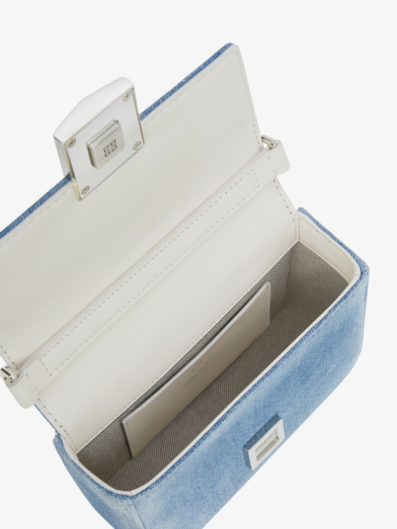 SMALL 4G BAG IN DENIM WITH CHAIN 6