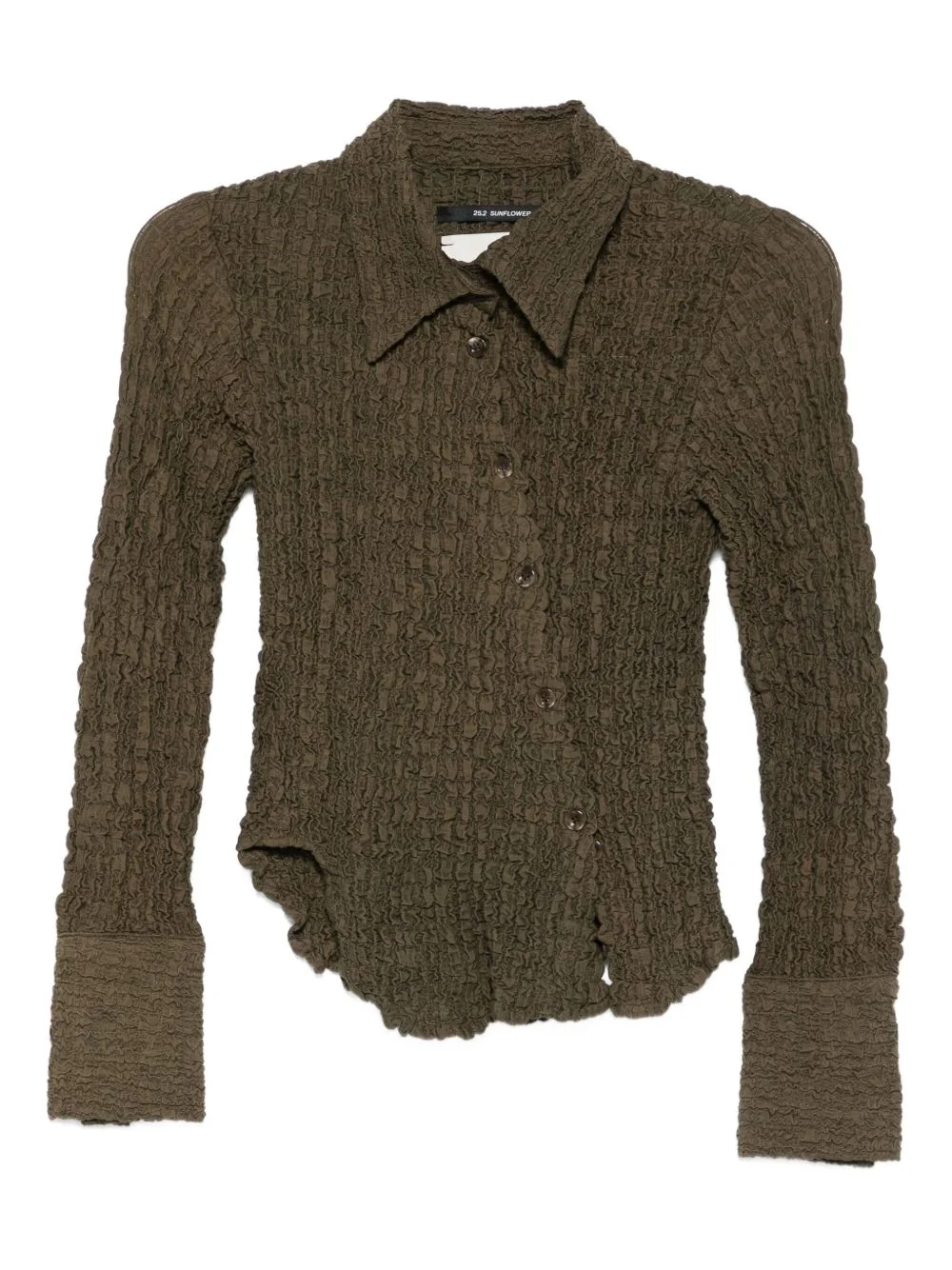 distressed-effect shirt - 1