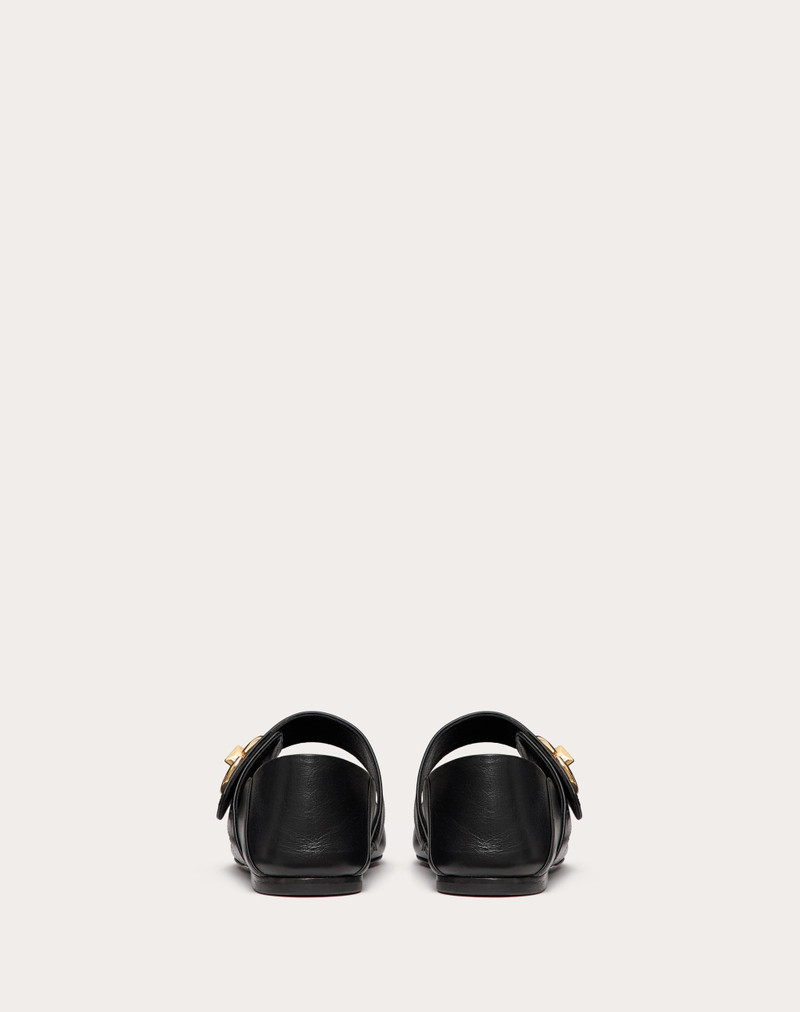VLOGO LOCKER MARY-JANE BALLERINA IN CALFSKIN 3