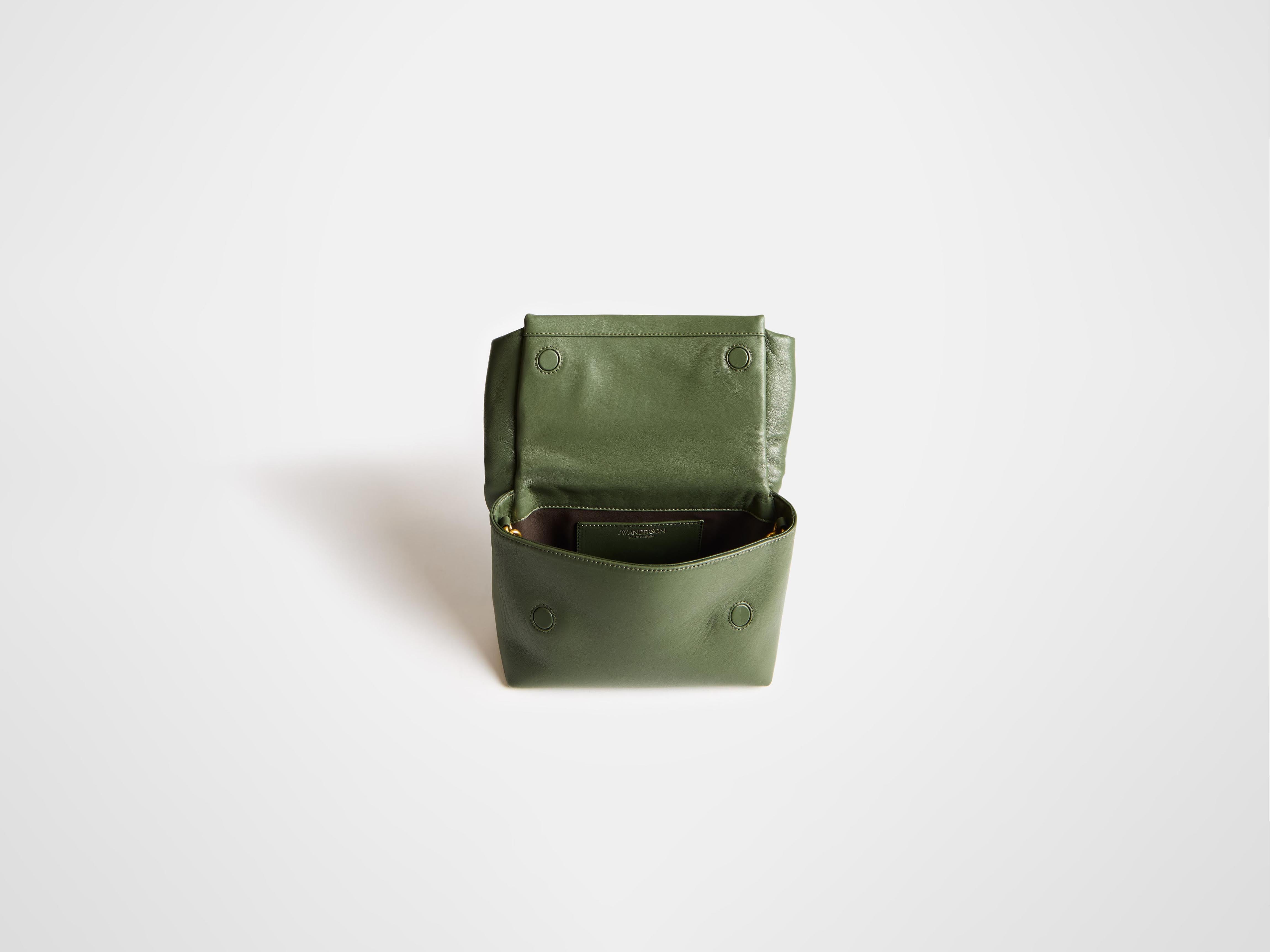 MEDIUM TWISTER BAG IN KHAKI LEATHER - 6