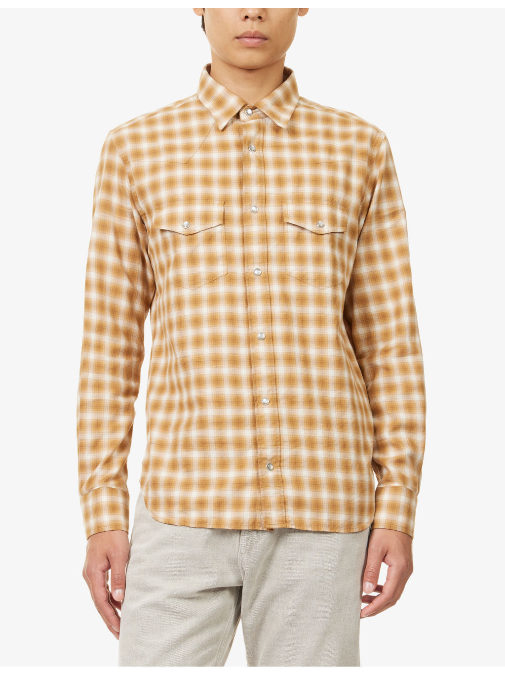 Western Checked Cotton Shirt - 3