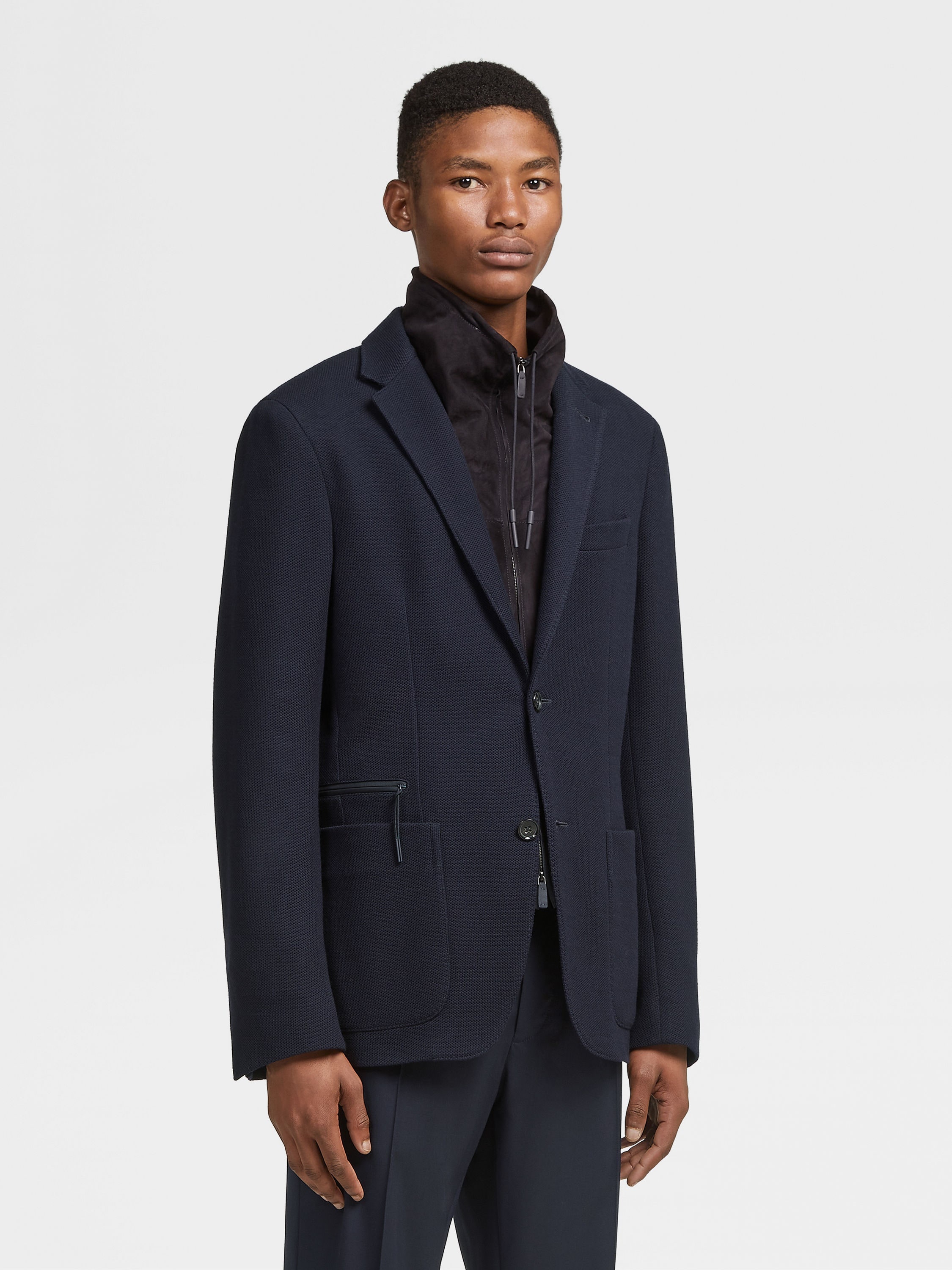NAVY BLUE HIGH PERFORMANCE™ JERSEY JACKET - 4