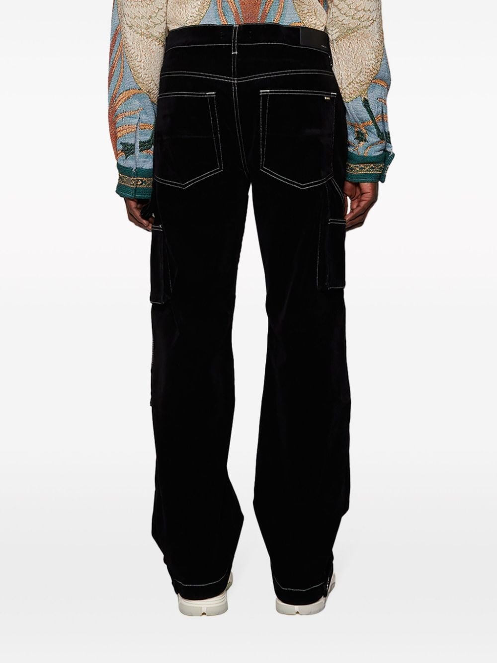 logo-embroidered carpenter trousers - 5