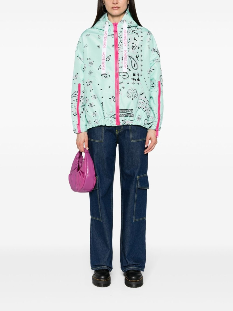 Khrisjoy Khris bandana-print jacket outlook