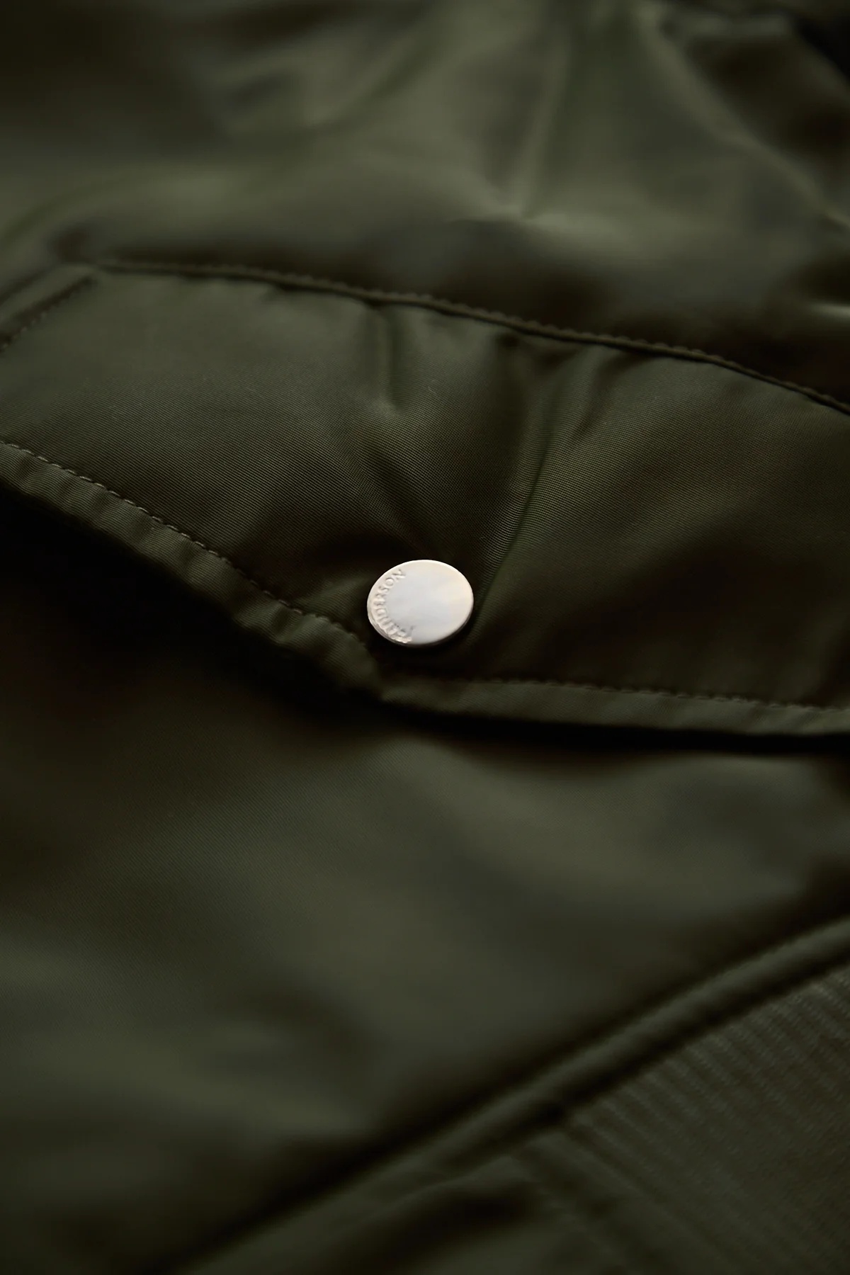 JW Anderson Oversized Curved Hem Bomber Jacket Green - 3