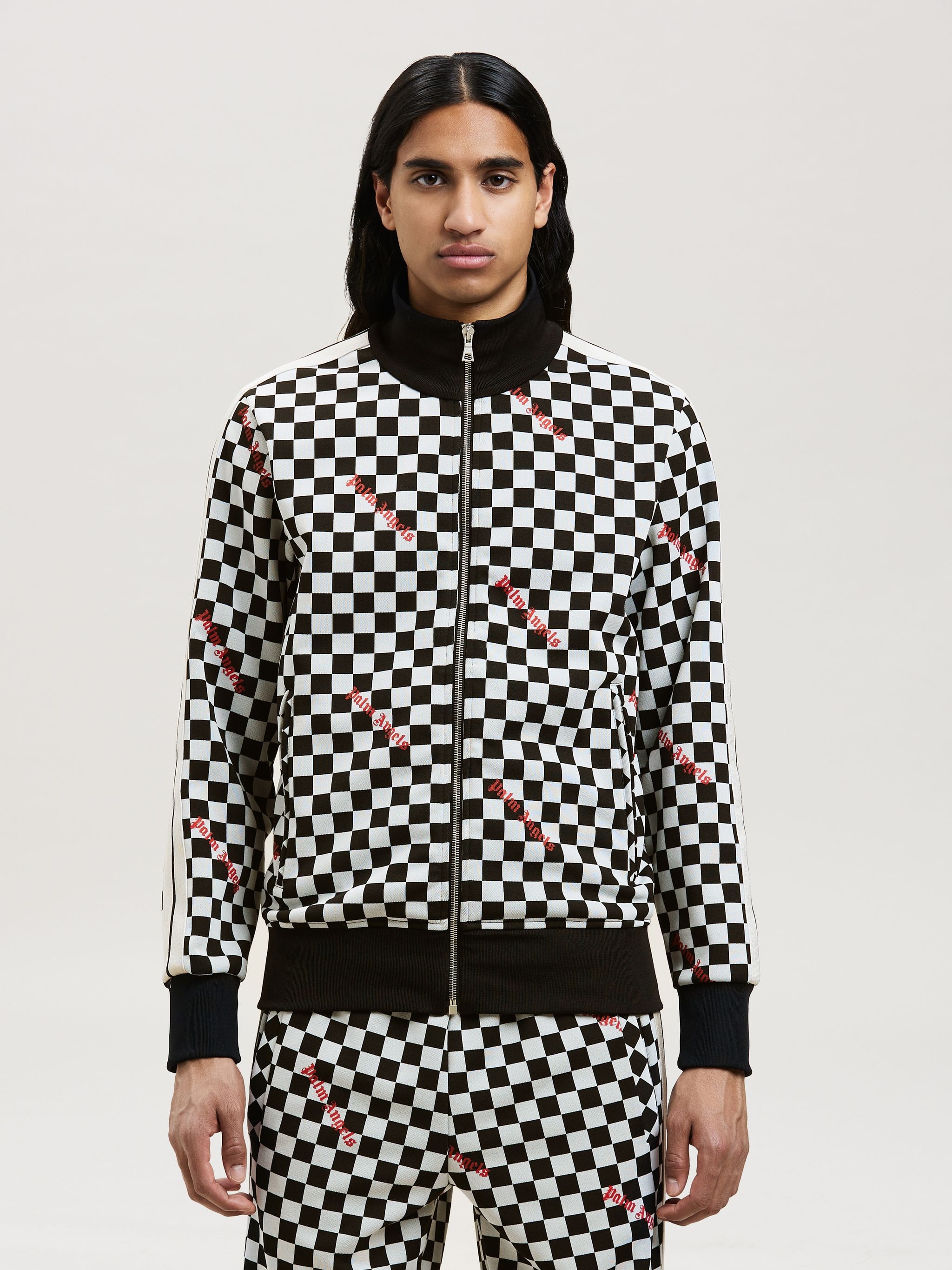 JACQUARD DAMIER CLASSIC TRACK JACKET - 3