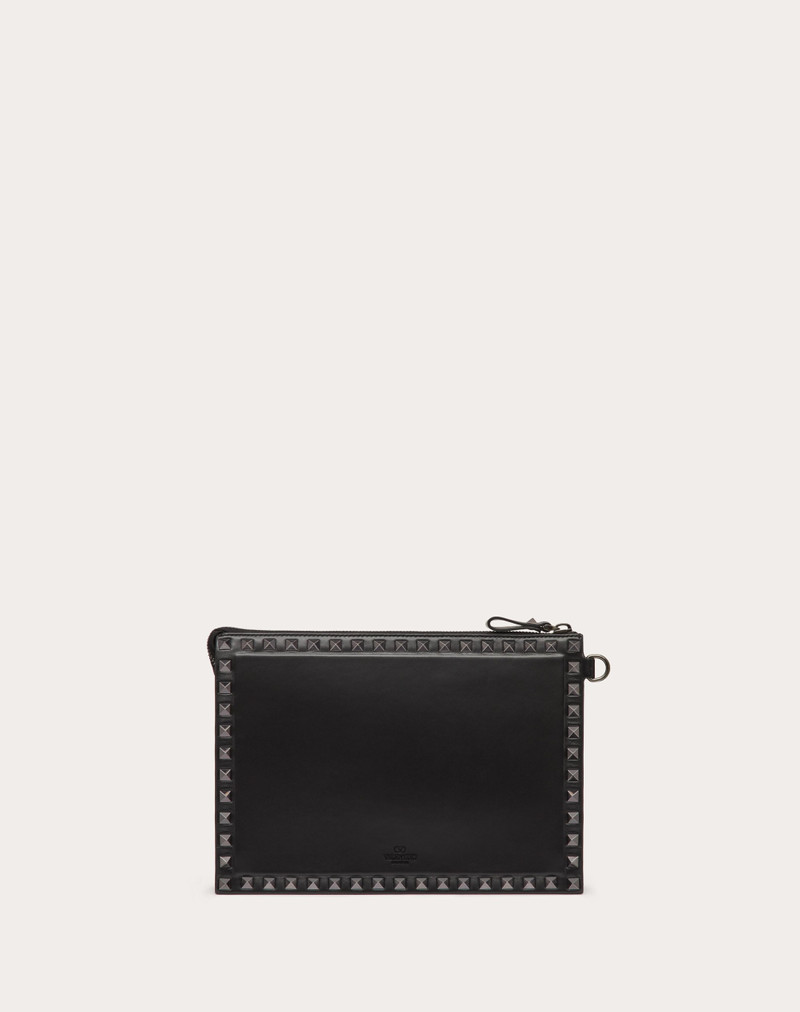 ROCKSTUD CALFSKIN POUCH 4