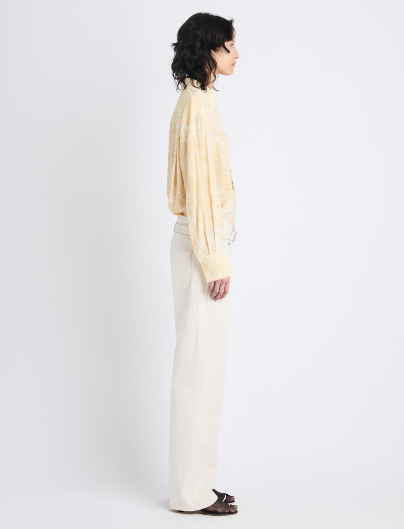 Norman Top in Printed Viscose Crepe 4