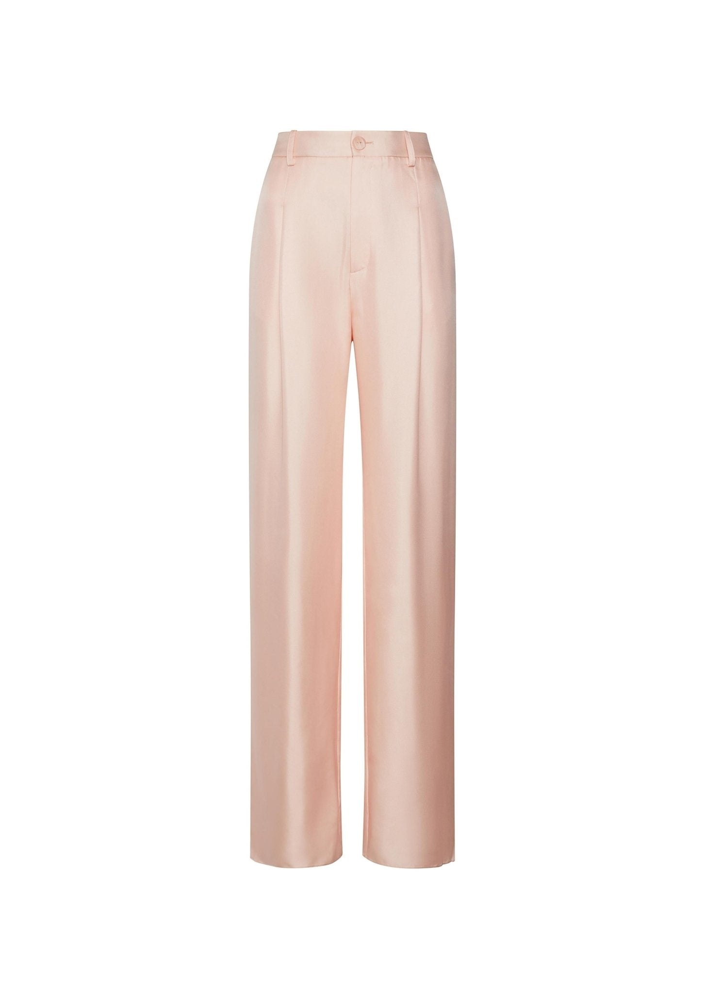 Silky Twill Relaxed Pleated Pant - 1