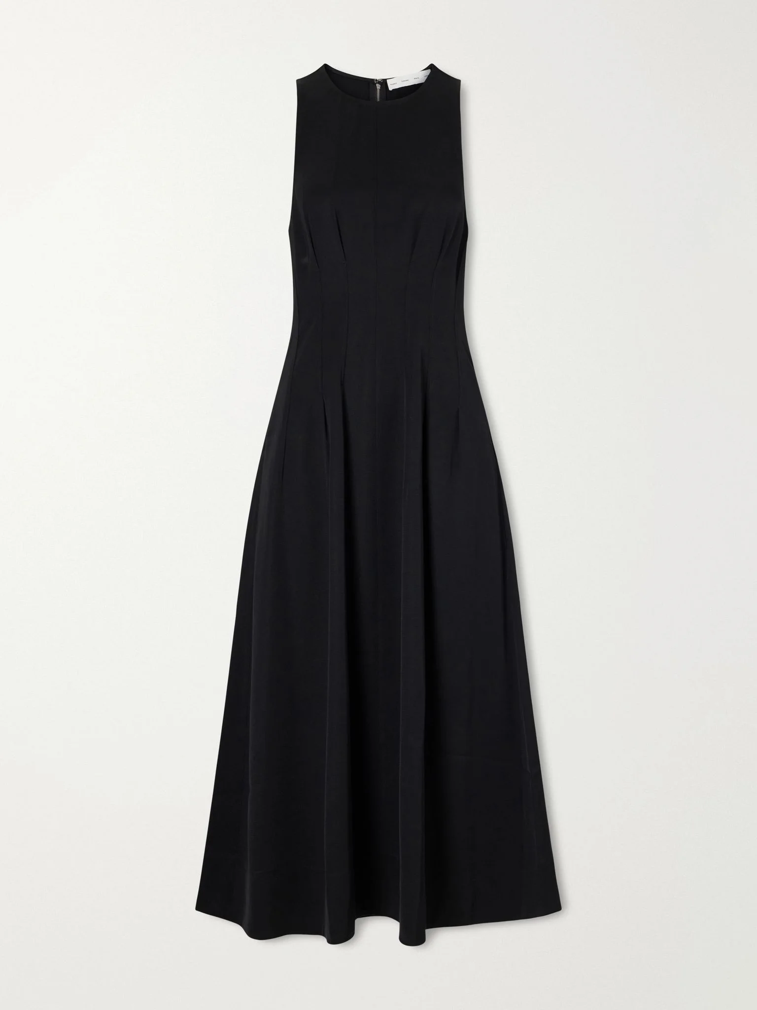 Bronwyn darted twill maxi dress Black - 1