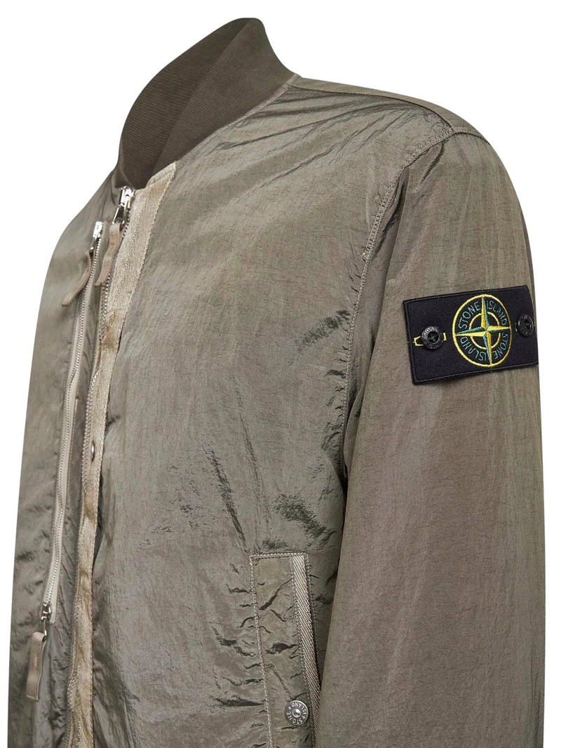 Stone Island Stone Island Ribbed-trims Zip-up Bomber Jacket outlook