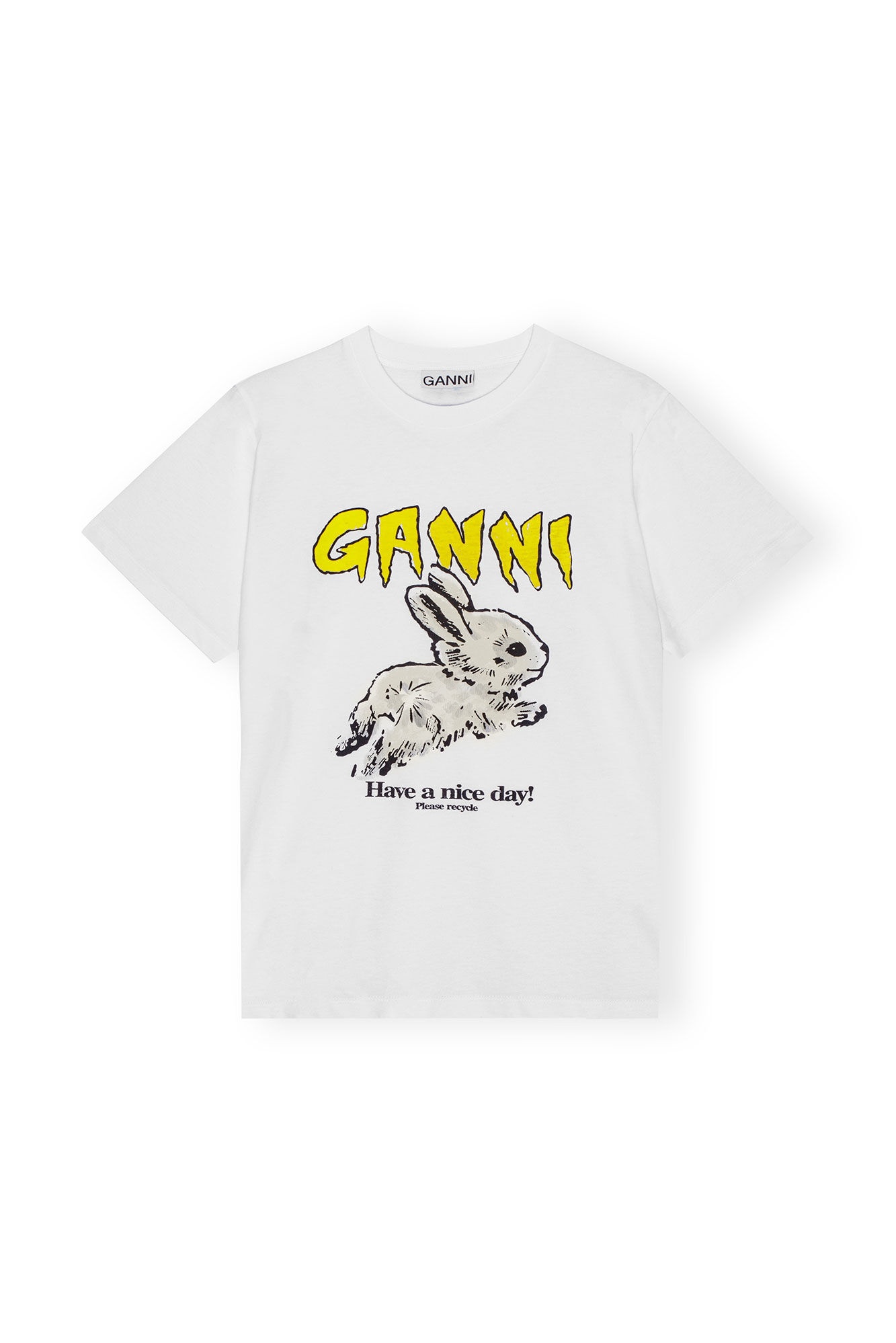 【GANNI】Relaxed Bunny T-Shirt★韓国人気★ 追跡付 ☆韓国の人気☆【GANNI】☆RELAXED FUN BUNNY T-SHIRT(W