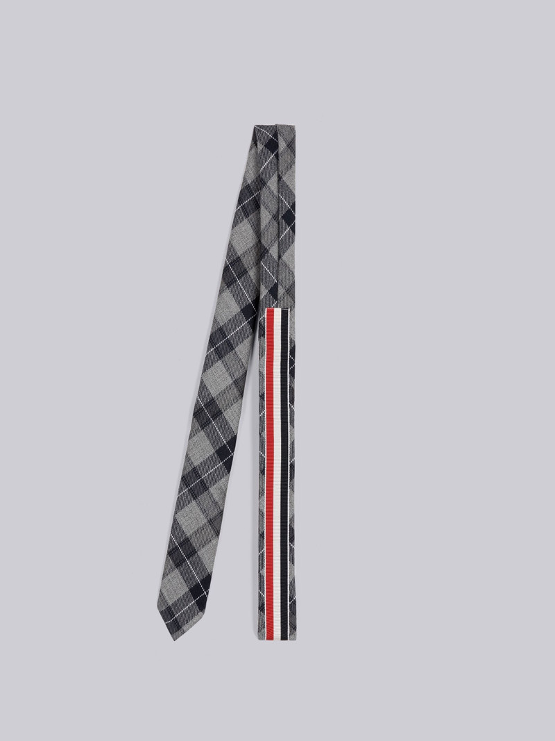 Tartan Wool Twill Suiting Tie 3