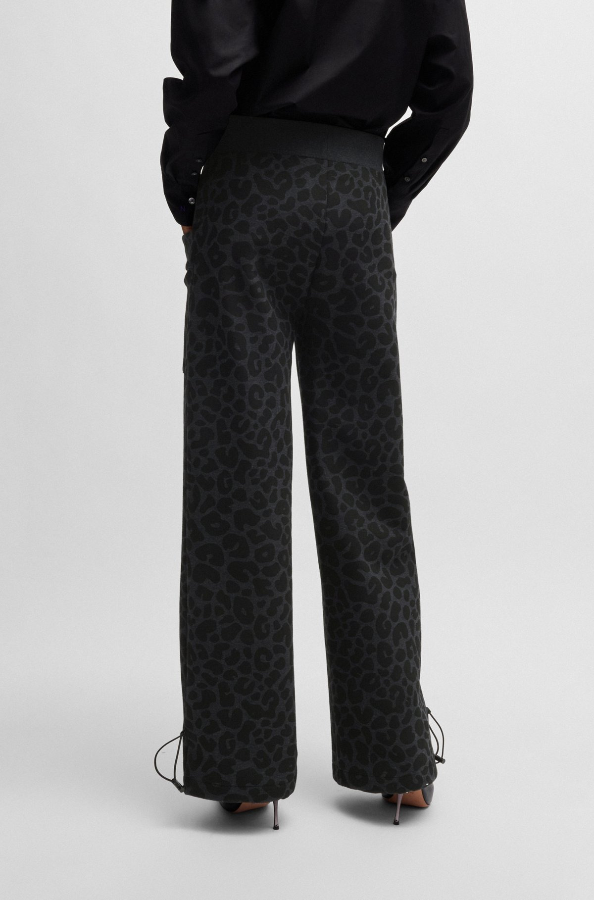 NAOMI X BOSS ANIMAL-PRINT TRACKSUIT BOTTOMS WITH ENERGEAR™ - 3