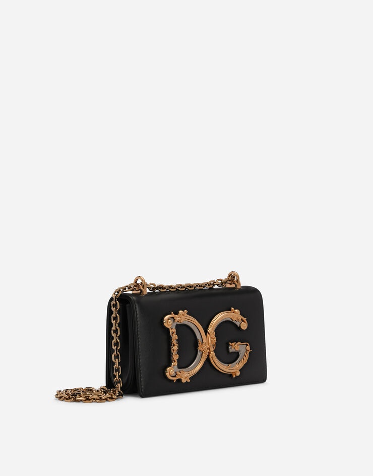 DG Girls phone bag in plain calfskin - 3