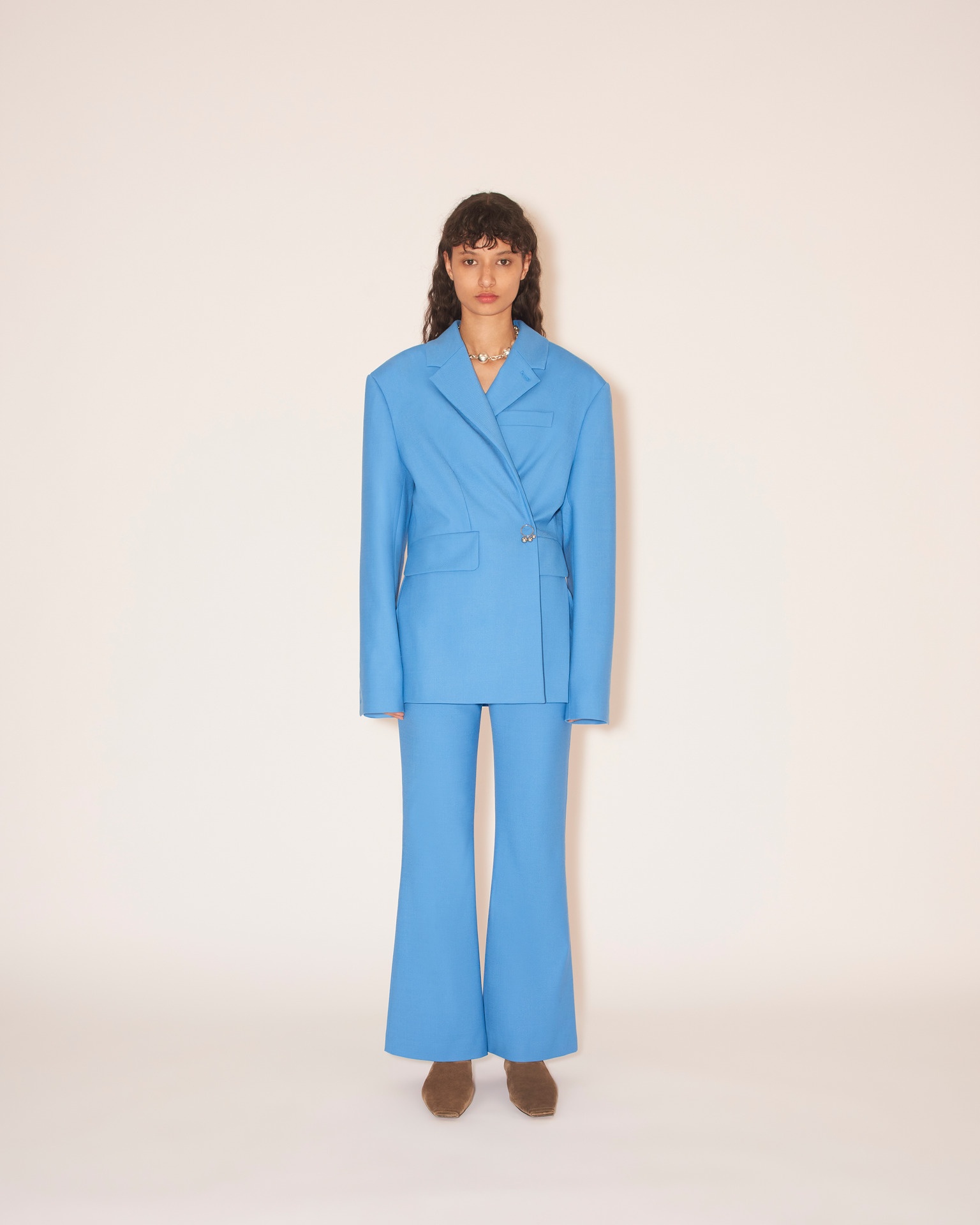 DANNI - Asymmetric blazer - Electric blue - 3
