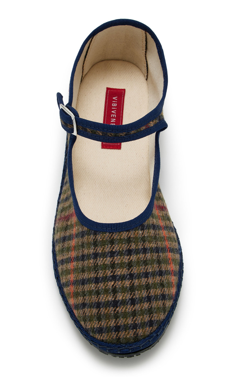 ViBi Venezia Wool Mary Jane Flats blue outlook