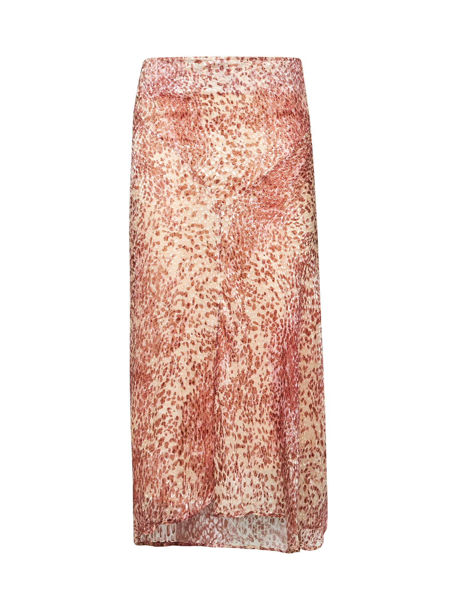 Lisanne burnout velvet midi skirt - 1
