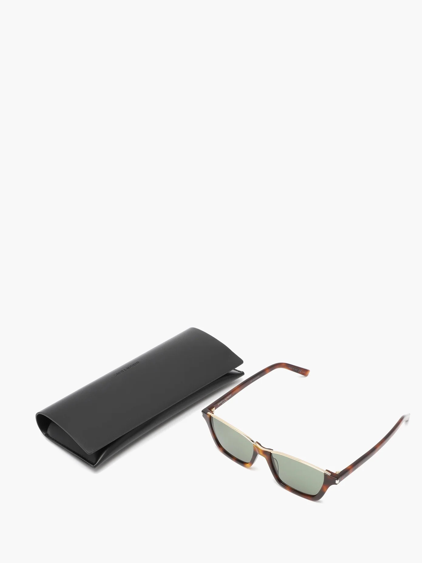 Rectangular tortoiseshell-acetate sunglasses - 5