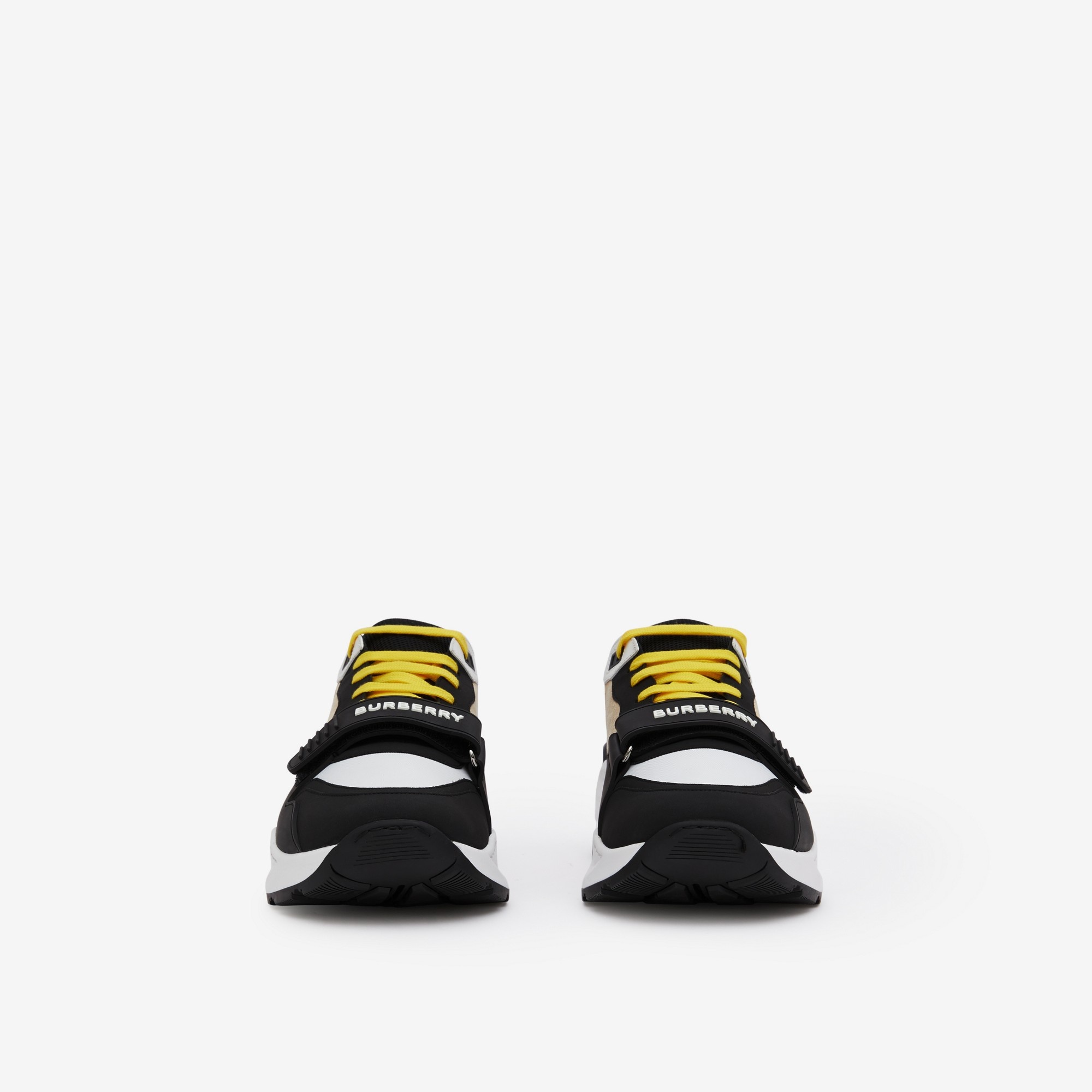 Nylon, Suede and Vintage Check Sneakers - 2