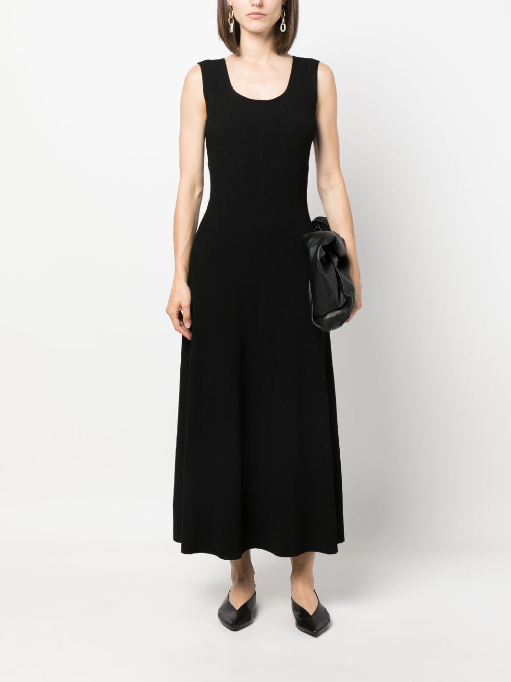 scoop-neck maxi dress - 2