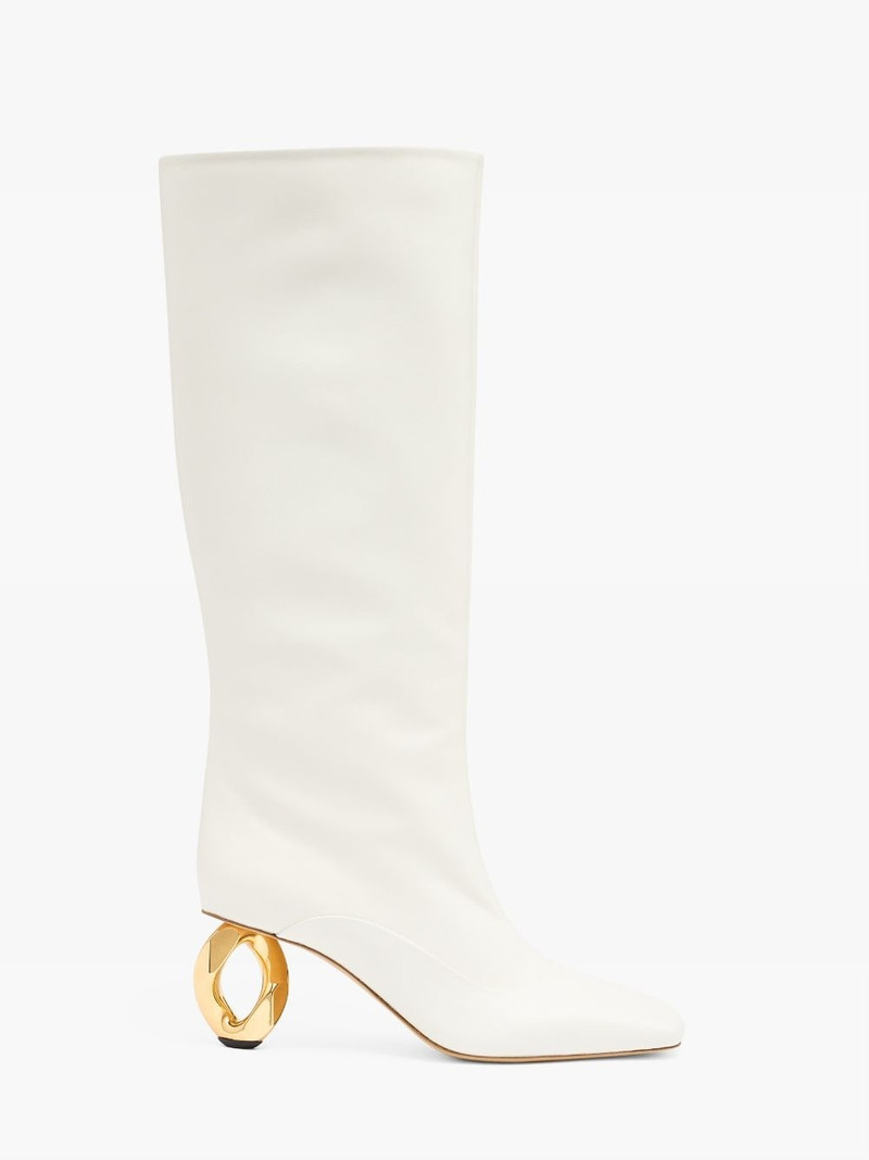 CHAIN HEEL HIGH BOOTS 1