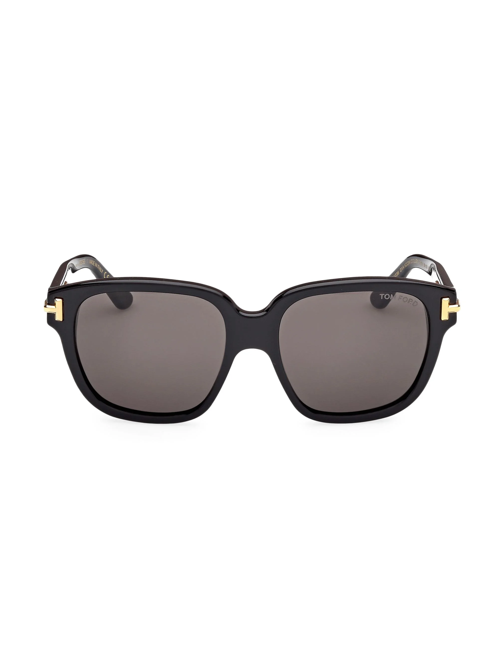 Women's ICON 58MM Square Sunglasses - Shiny Black Smoke - 1