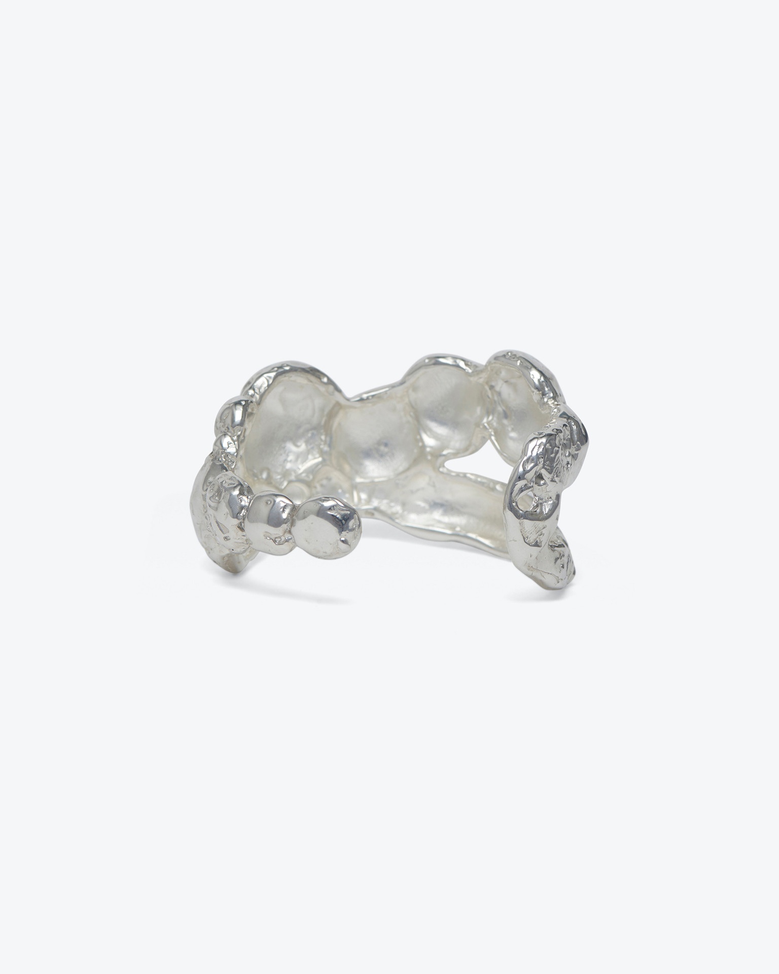 MARIANNE - Recycled silver bracelet cuff - 4