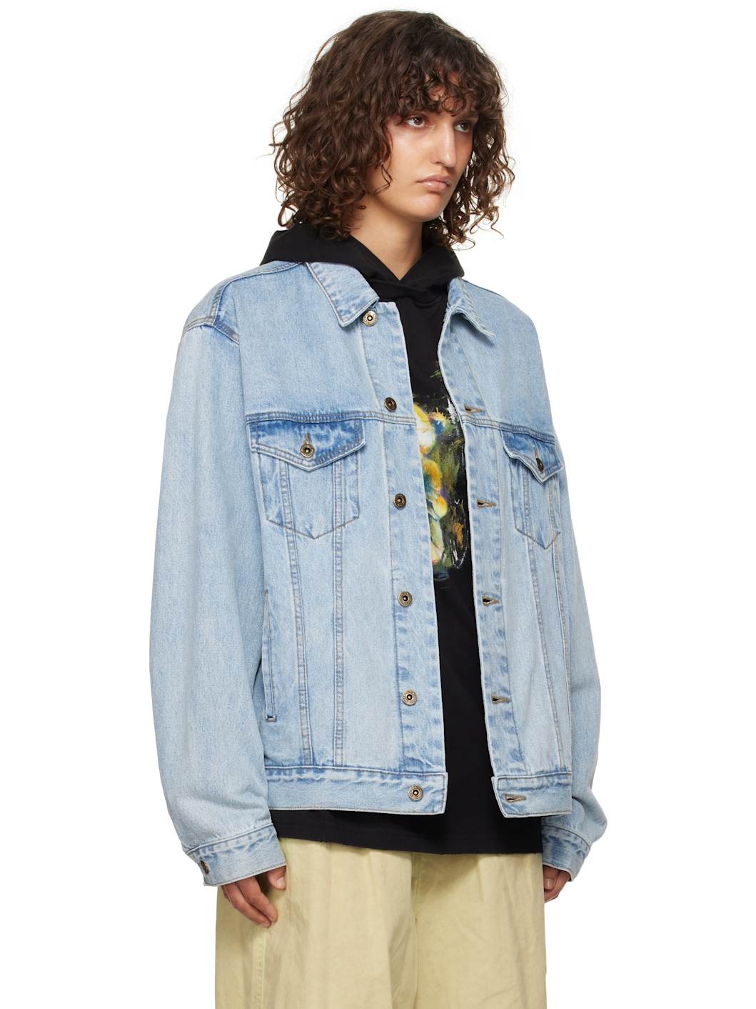 Blue Monster Pony Denim Jacket - 2