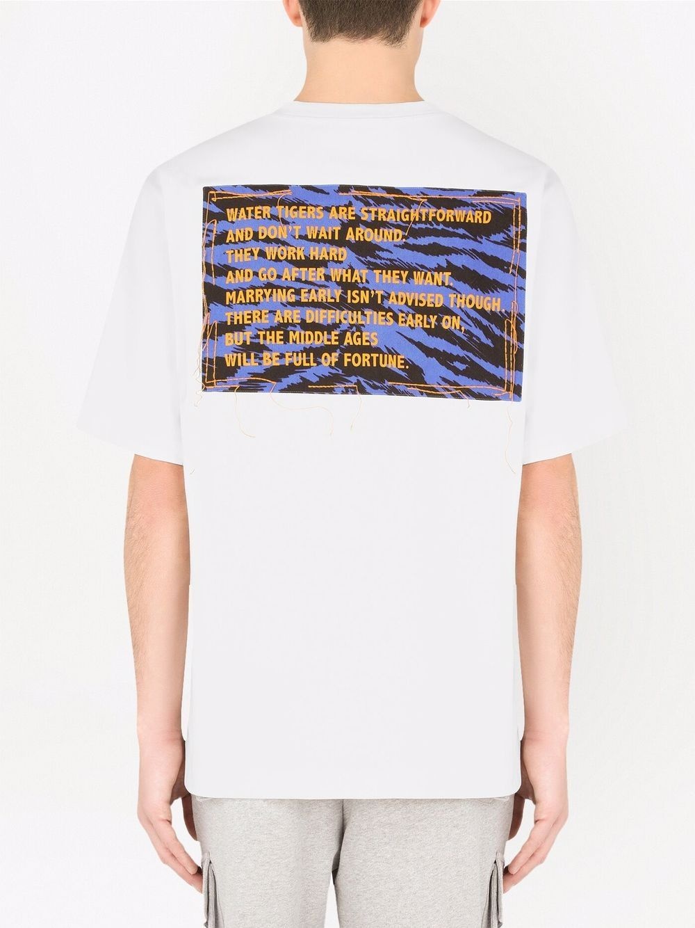 text-print T-shirt - 4