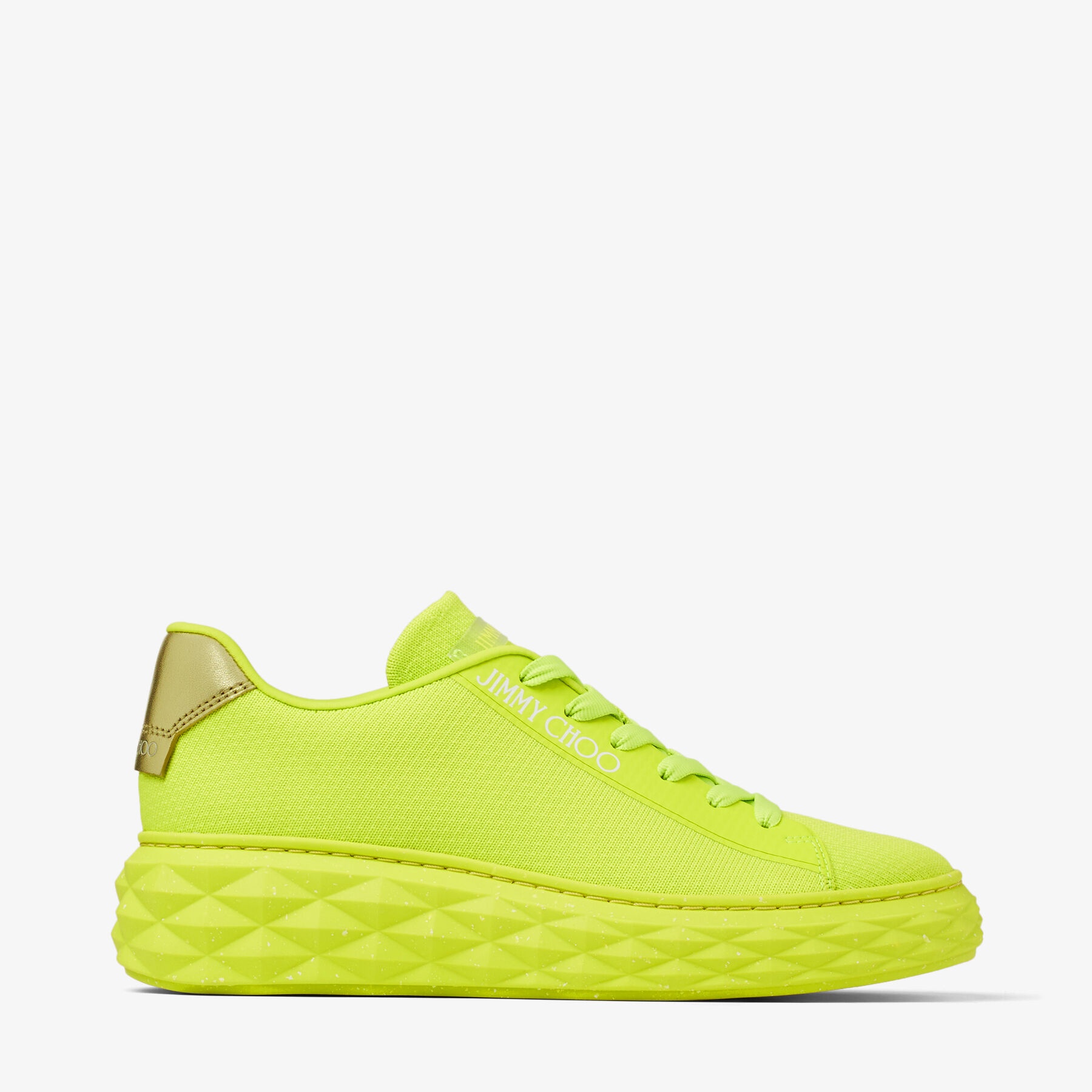 Diamond Light Maxi/f
Apple Green Knit Low-Top Trainers with Platform Sole - 1
