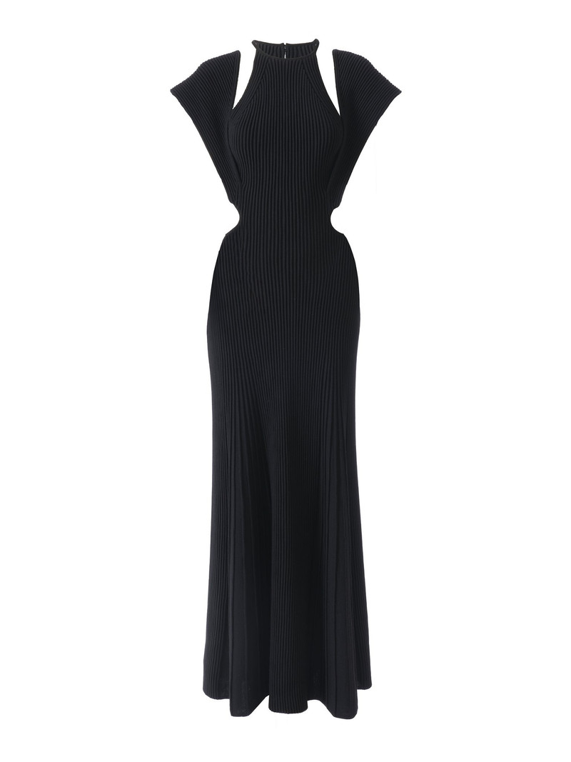 CUT-OUT SLEEVELESS MAXI DRESS 1