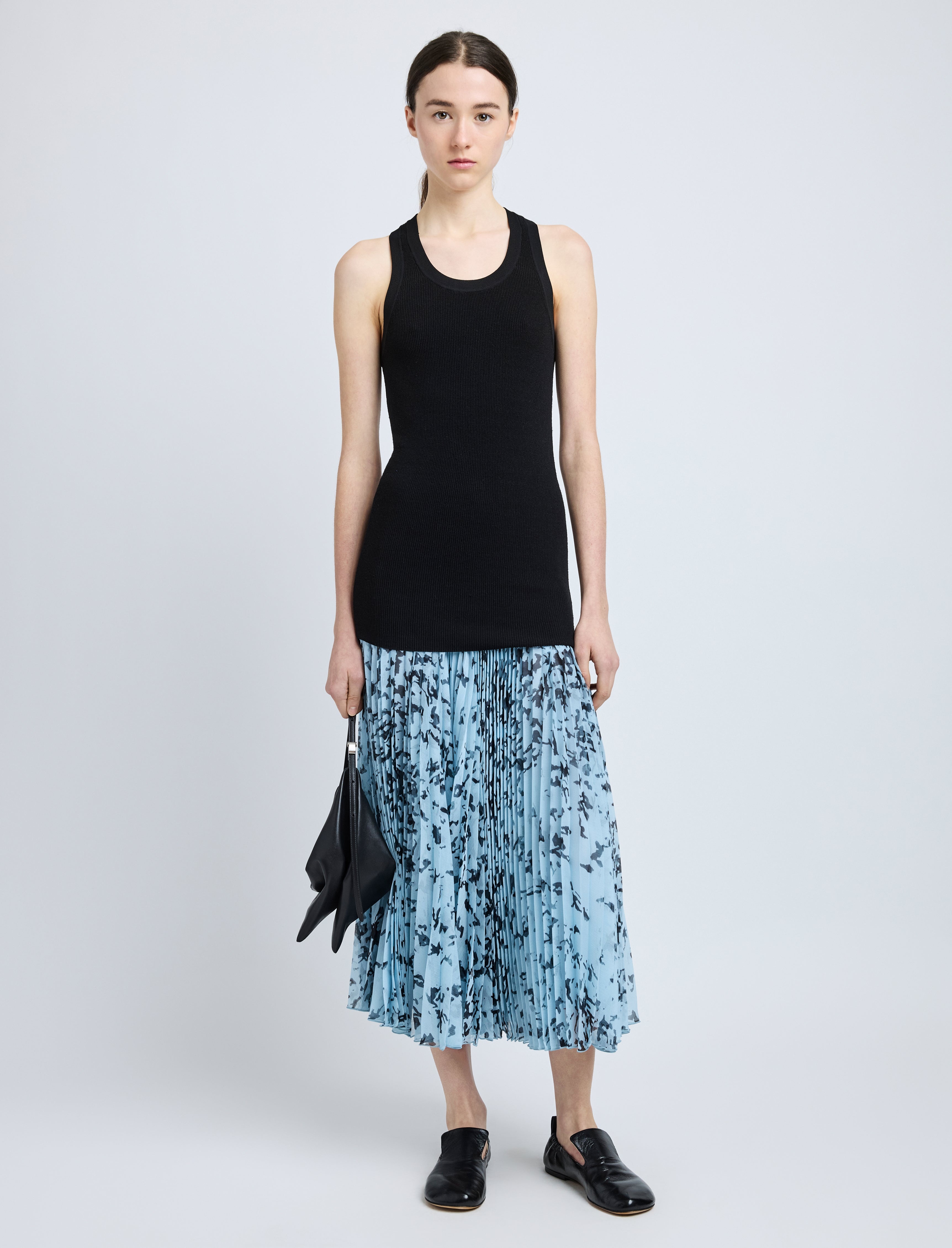 Cecily Skirt in Printed Crinkle Chiffon - 2