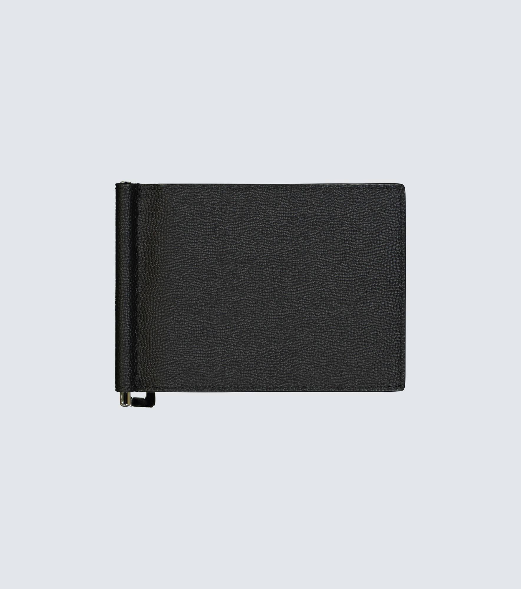 Grain leather wallet with money clip - 3