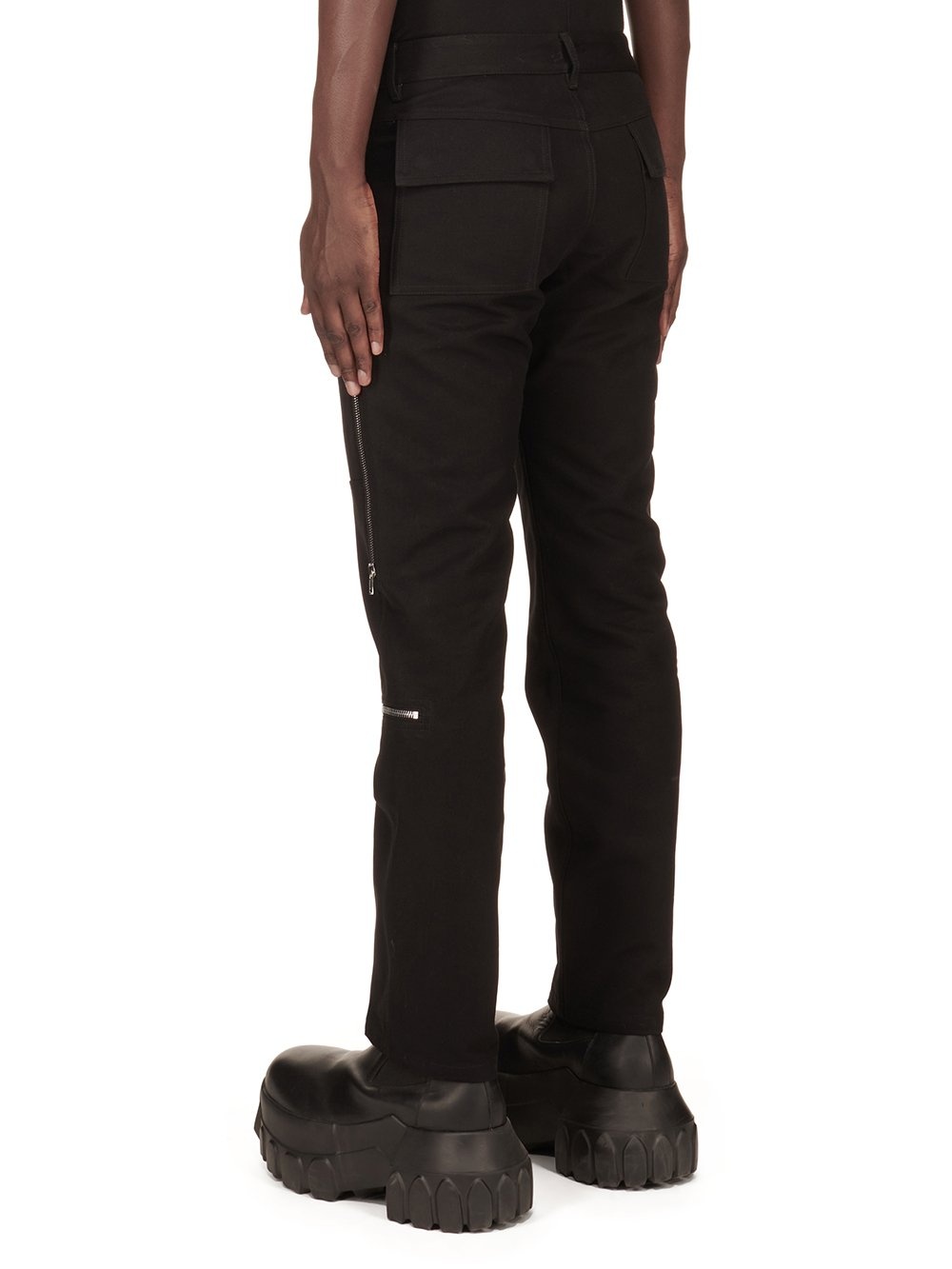 【関税込み】rick owens HEADON UTILITY' PANTS Rick Owens Headon Zip Detail Cotton Duck Utility Pants