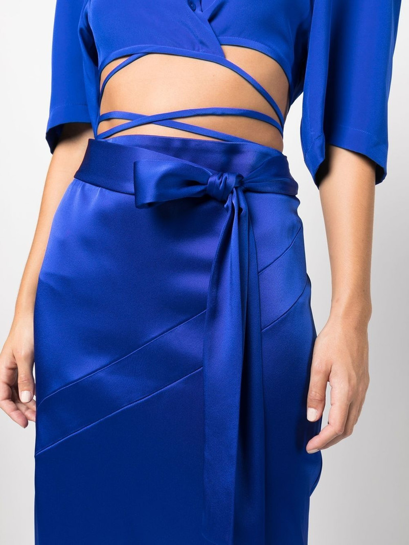 side-tie satin skirt 5