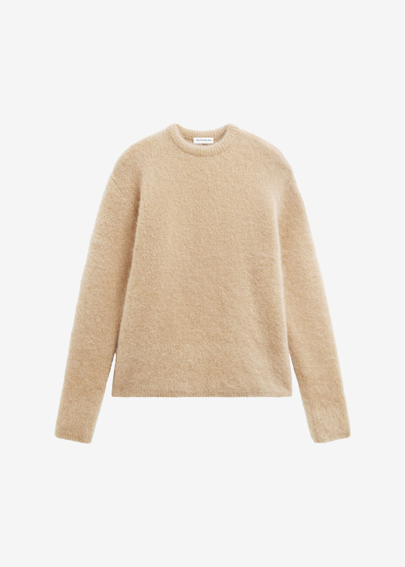 Ellery Mohair Crewneck Sweater - Beige 1