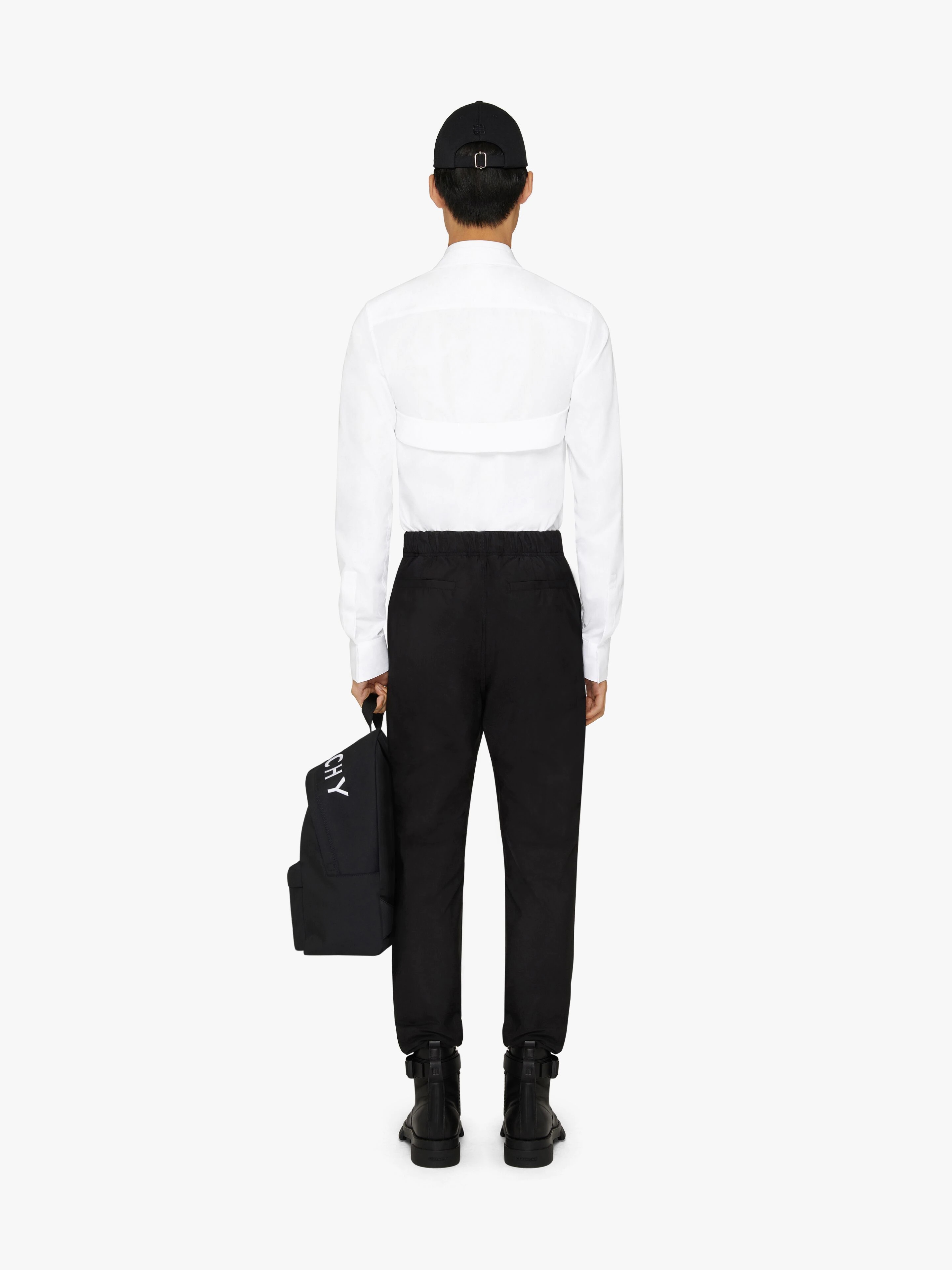 SHIRT IN POPLIN WITH U-LOCK HARNESS - 4