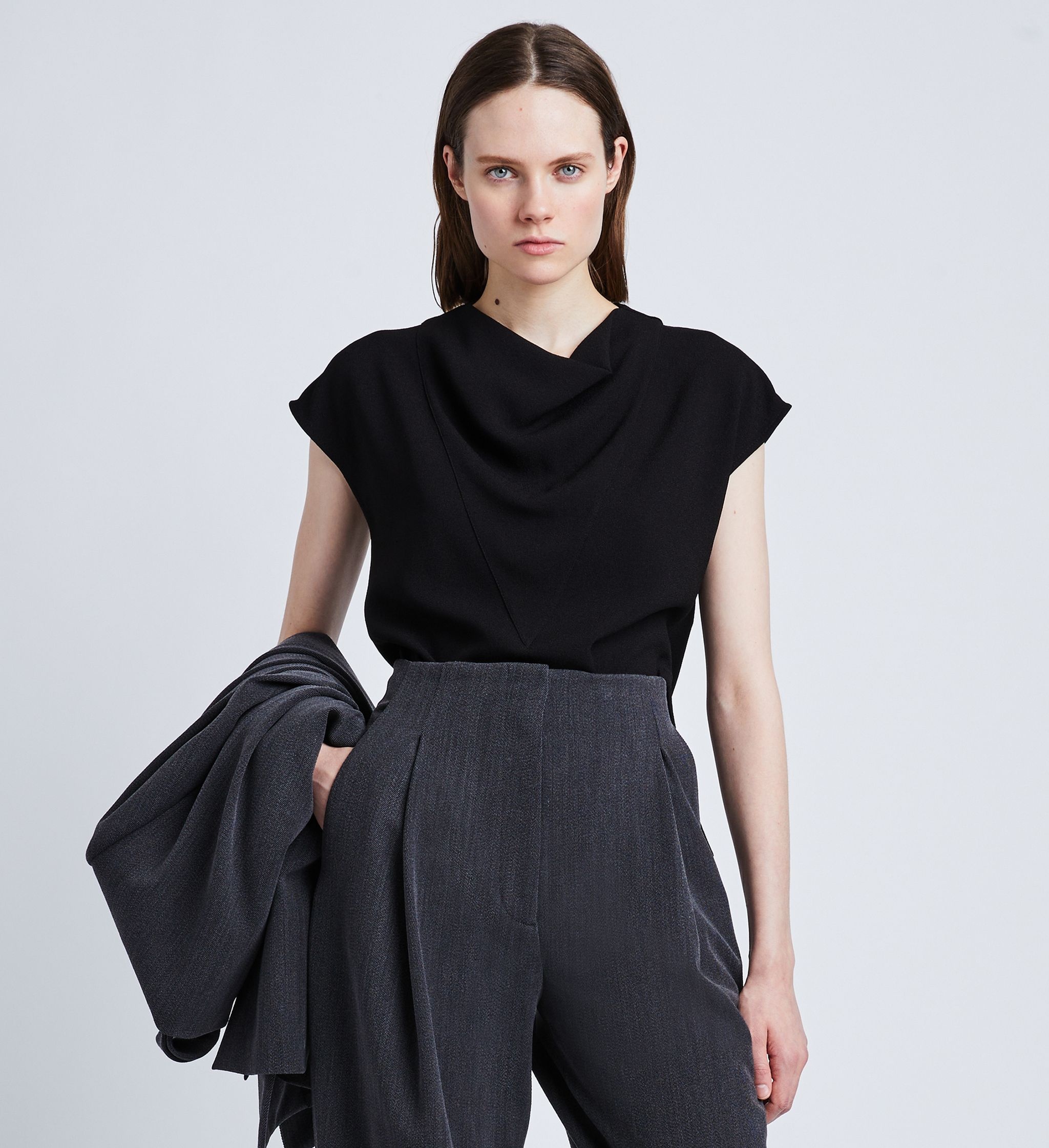 Matte Viscose Crepe Shell Top - 2