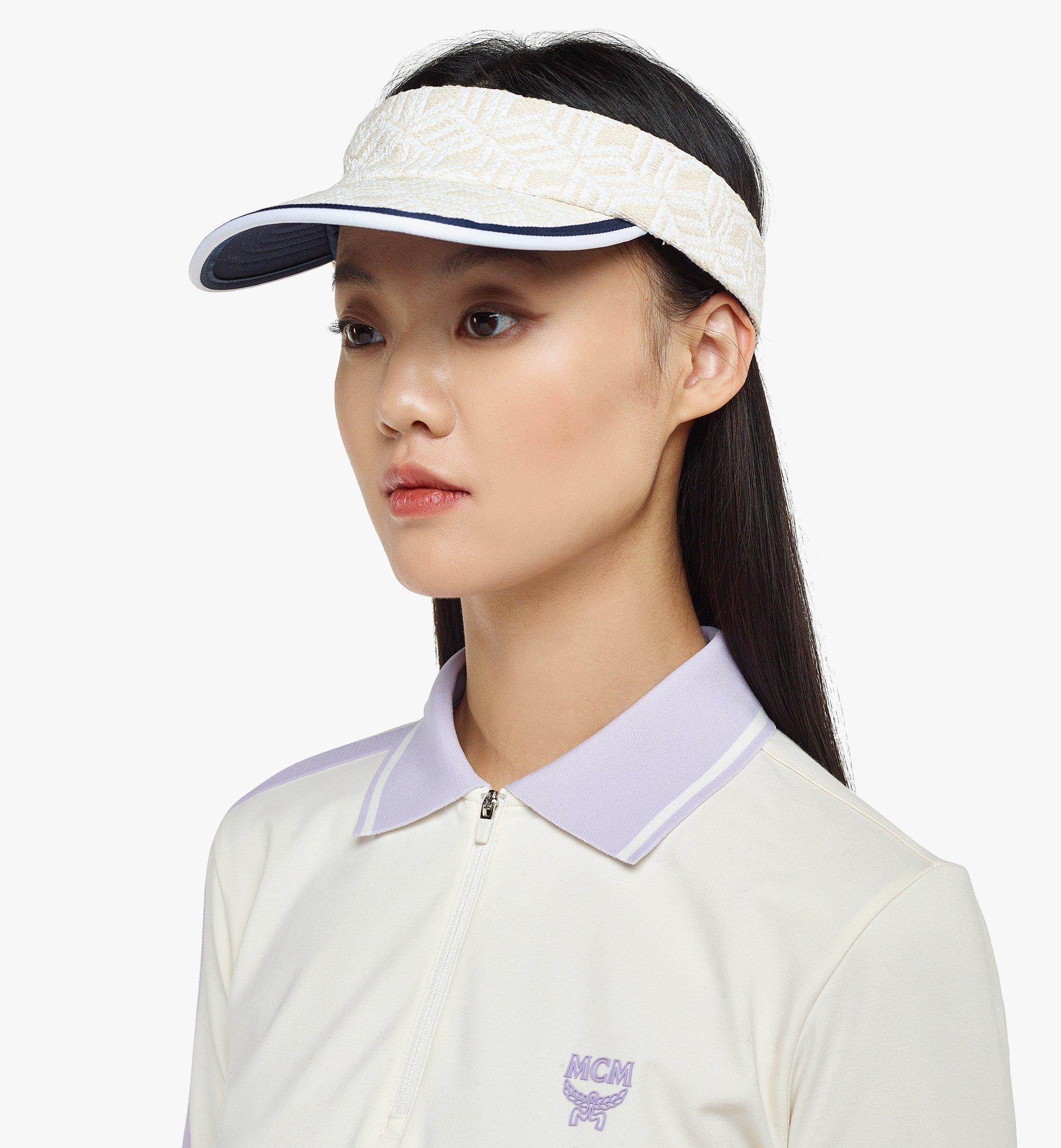 Visor in Cubic Monogram Raffia - 4