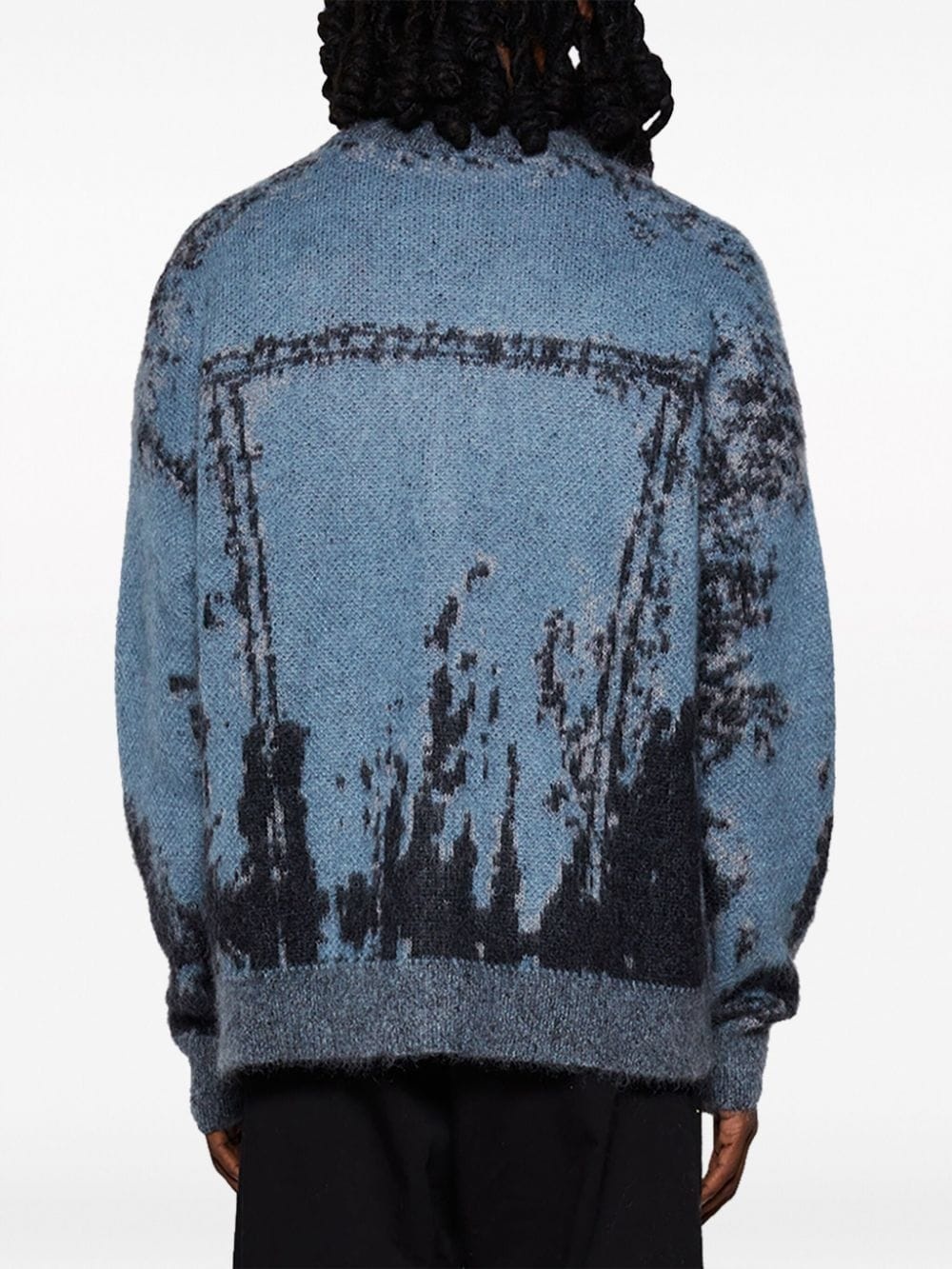 K-Petalo patterned-intarsia cardigan - 5