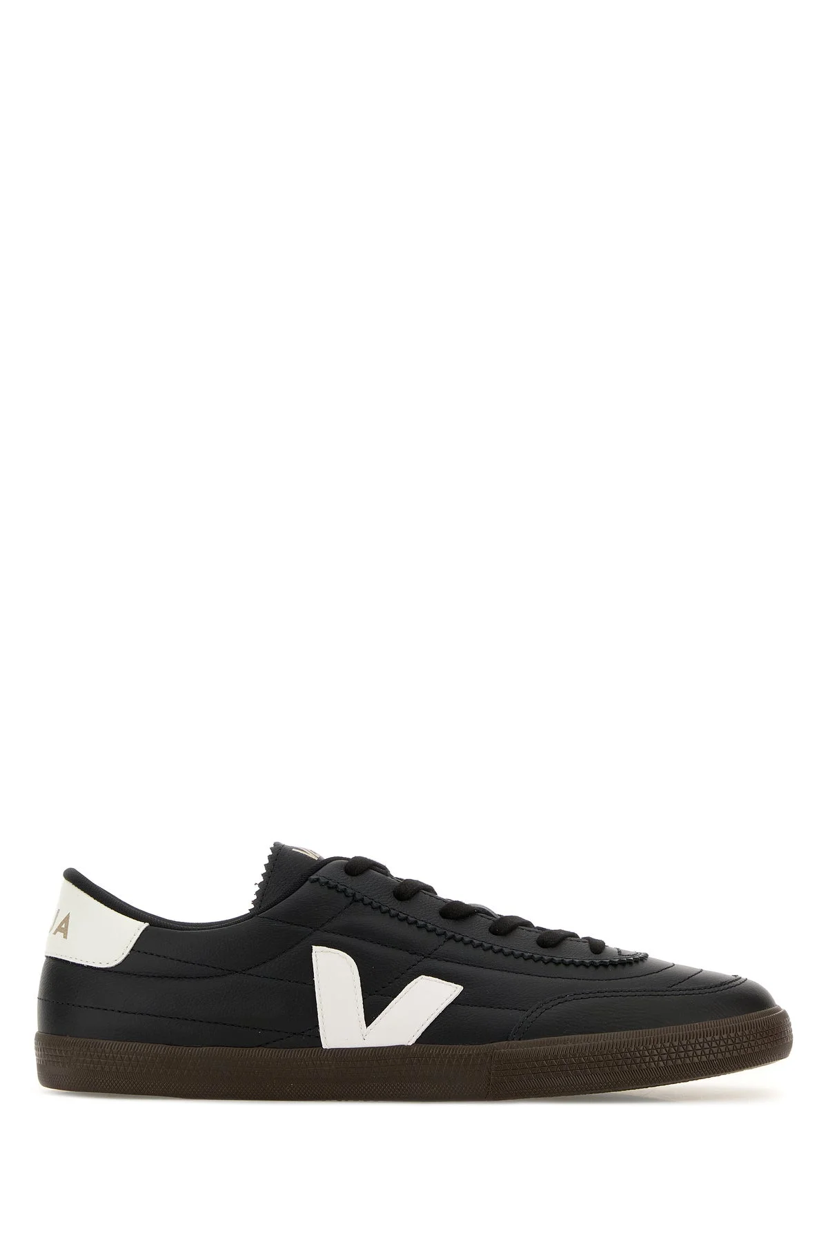 Black leather Panenka sneakers - 1