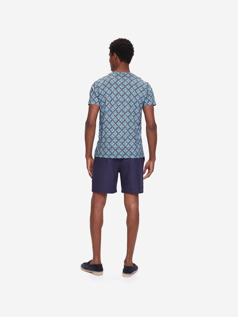 Men's T-Shirt Robin 10 Pima Cotton Blue - 4