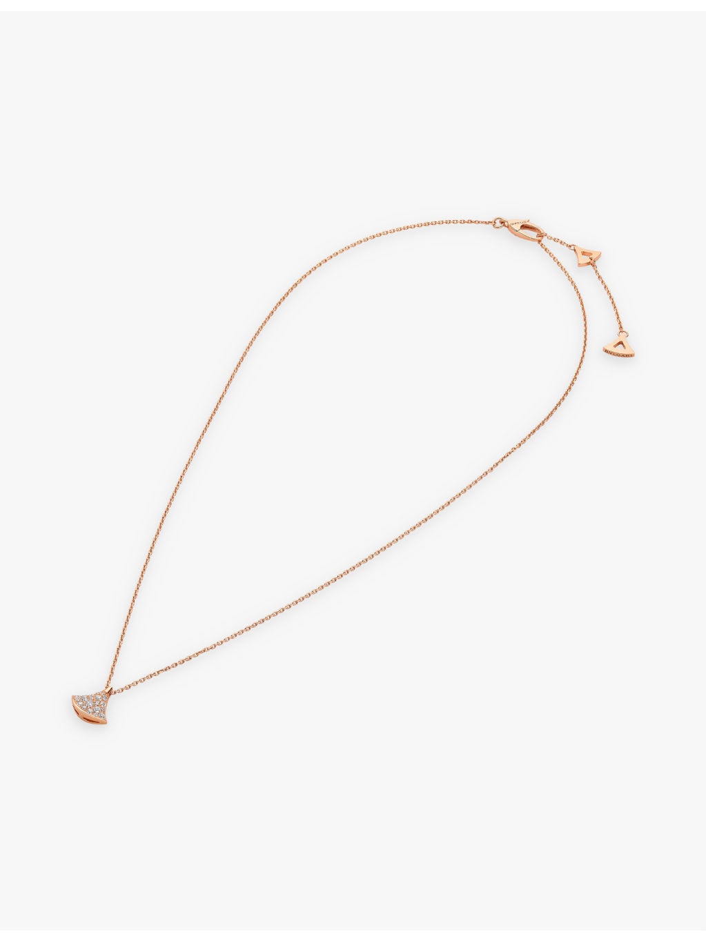 Divas' Dream 18ct rose-gold and 0.47ct diamond necklace - 3
