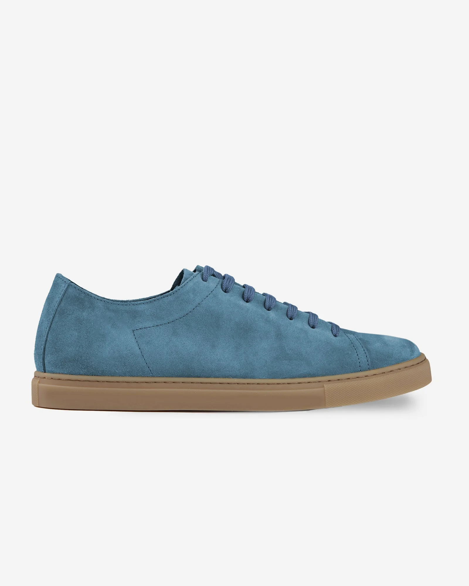 Calfskin and suede trainers - 1