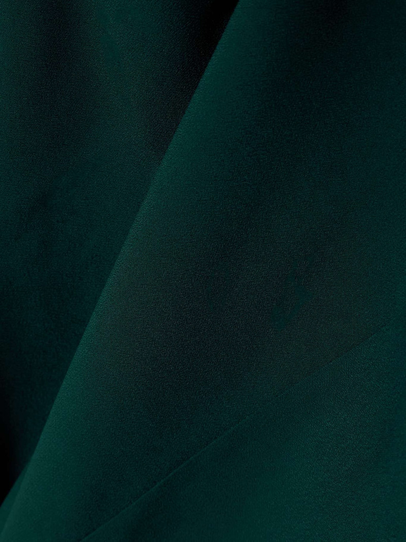 Obsession satin-trimmed crepe gown 5