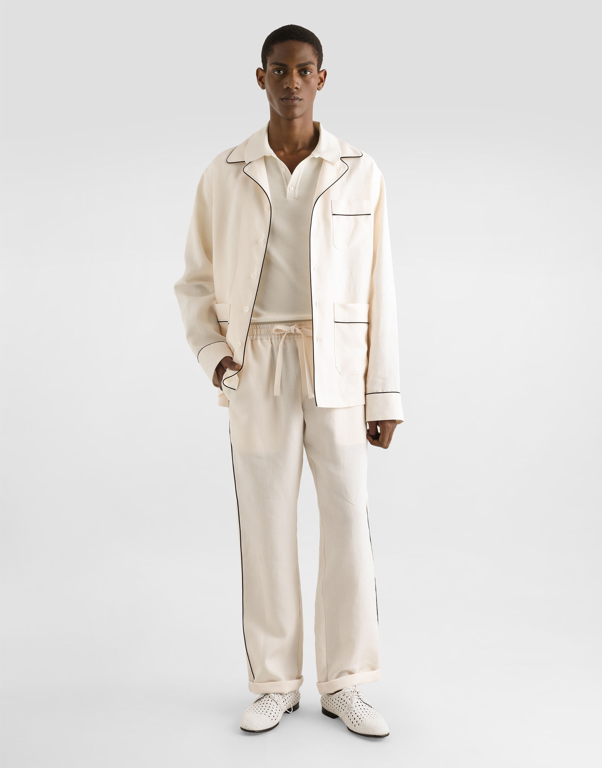 Linen fabric pajama pants - 2